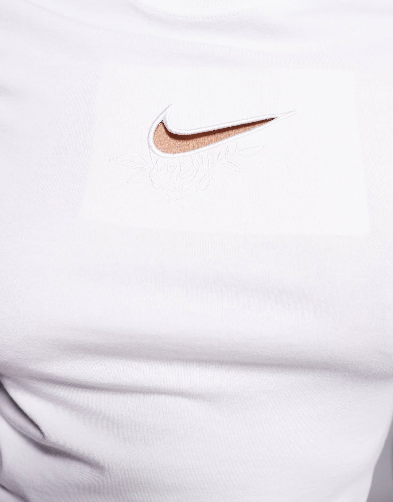 Nike Chill cropped t-shirt in white