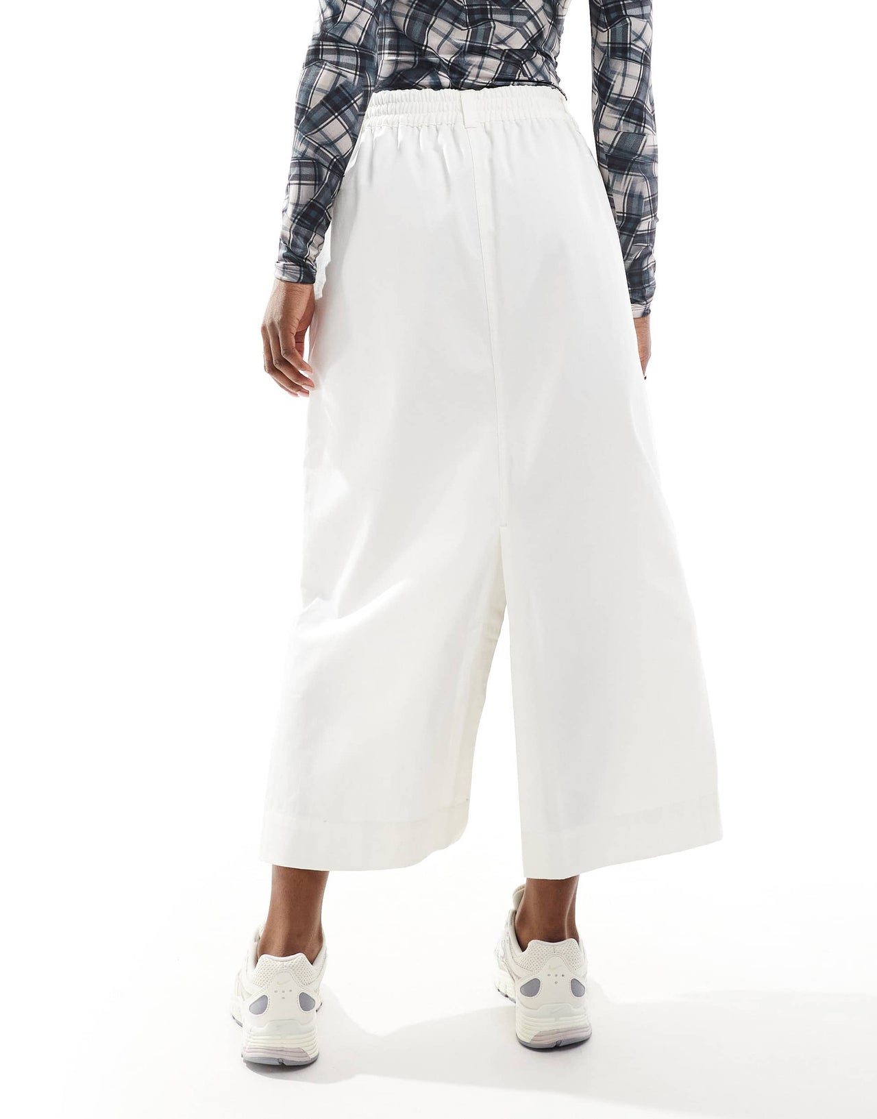 Nike MSC twill maxi skirt in cream
