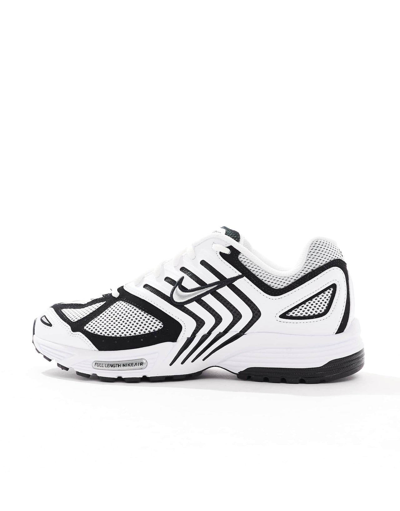 Nike Nike Air Pegasus 2005 trainers in white, black and metallic silver