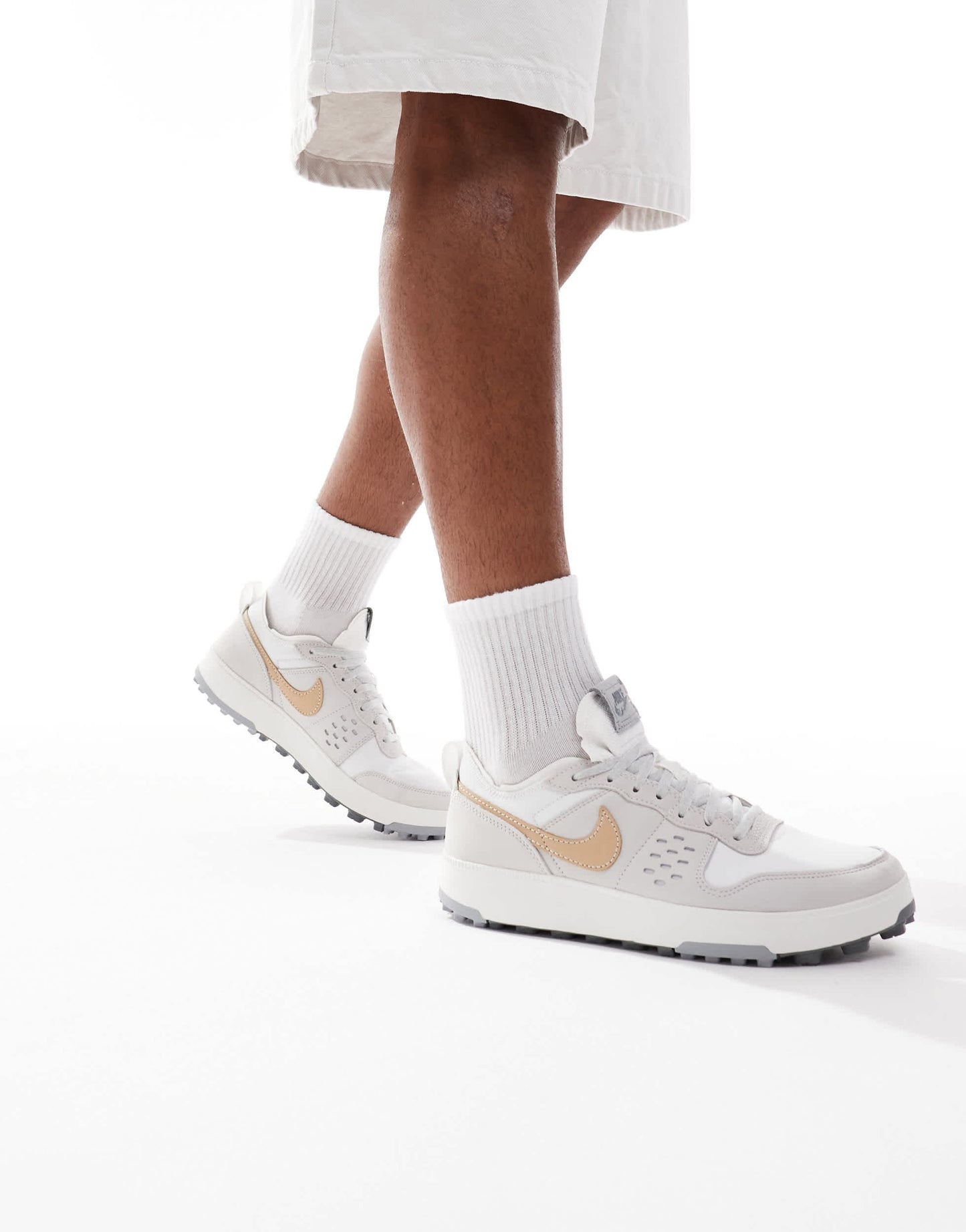 Nike C1ty trainers in beige and grey