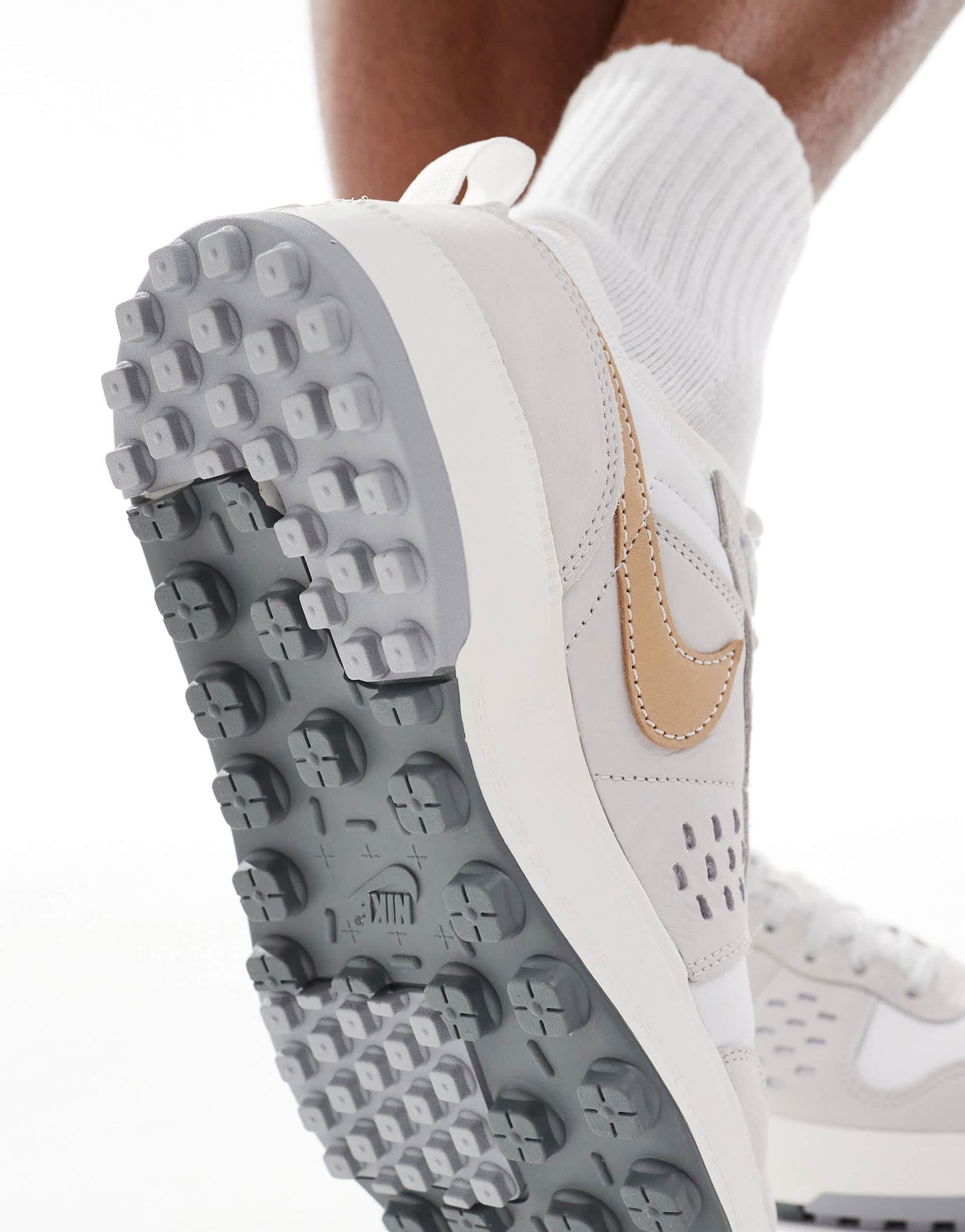 Nike C1ty trainers in beige and grey