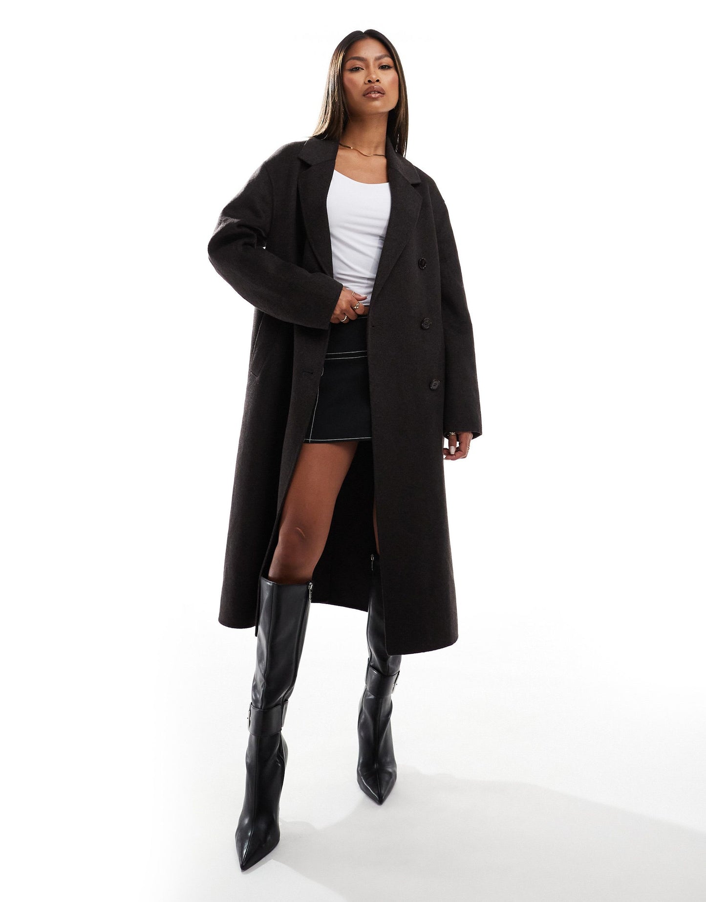 Ever New formal coat in deep brown