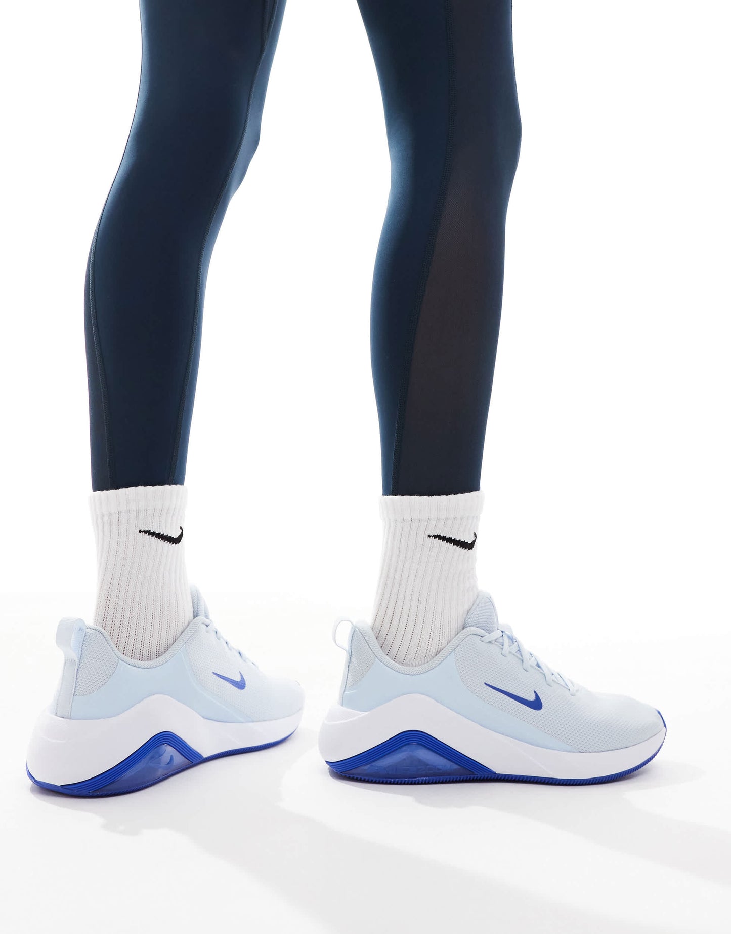 Nike Training Air Zoom Bella 7 trainers in blue and white