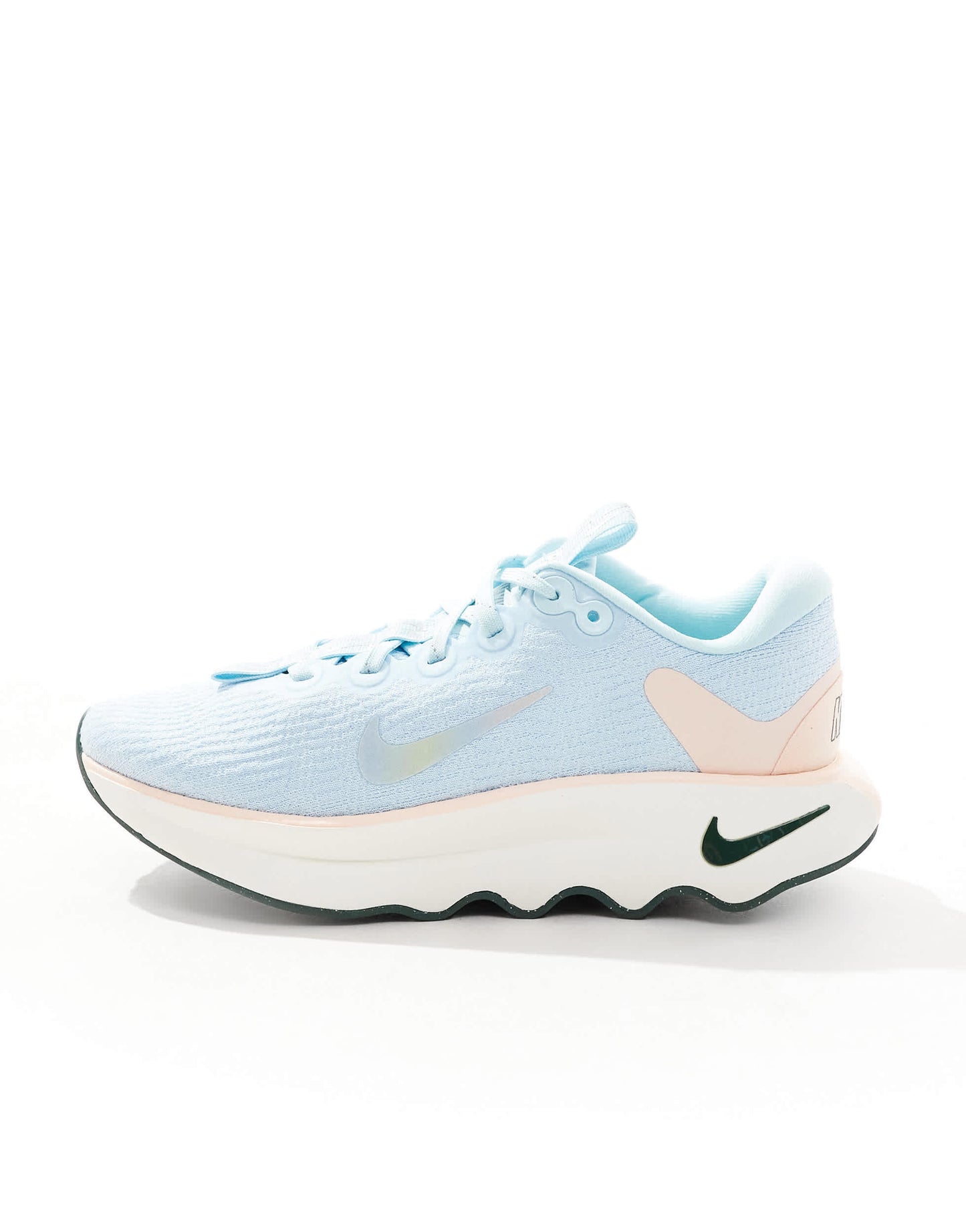 Nike Training Motiva trainers in light blue and white