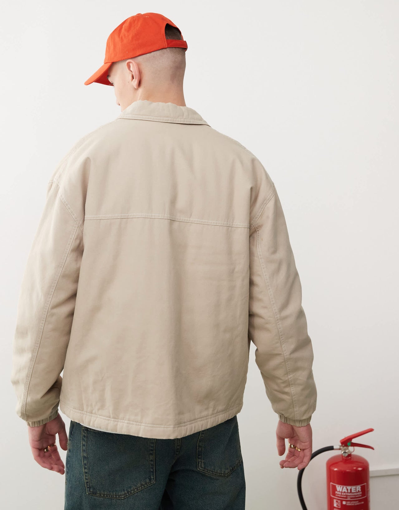 COLLUSION Harrington jacket in neutral