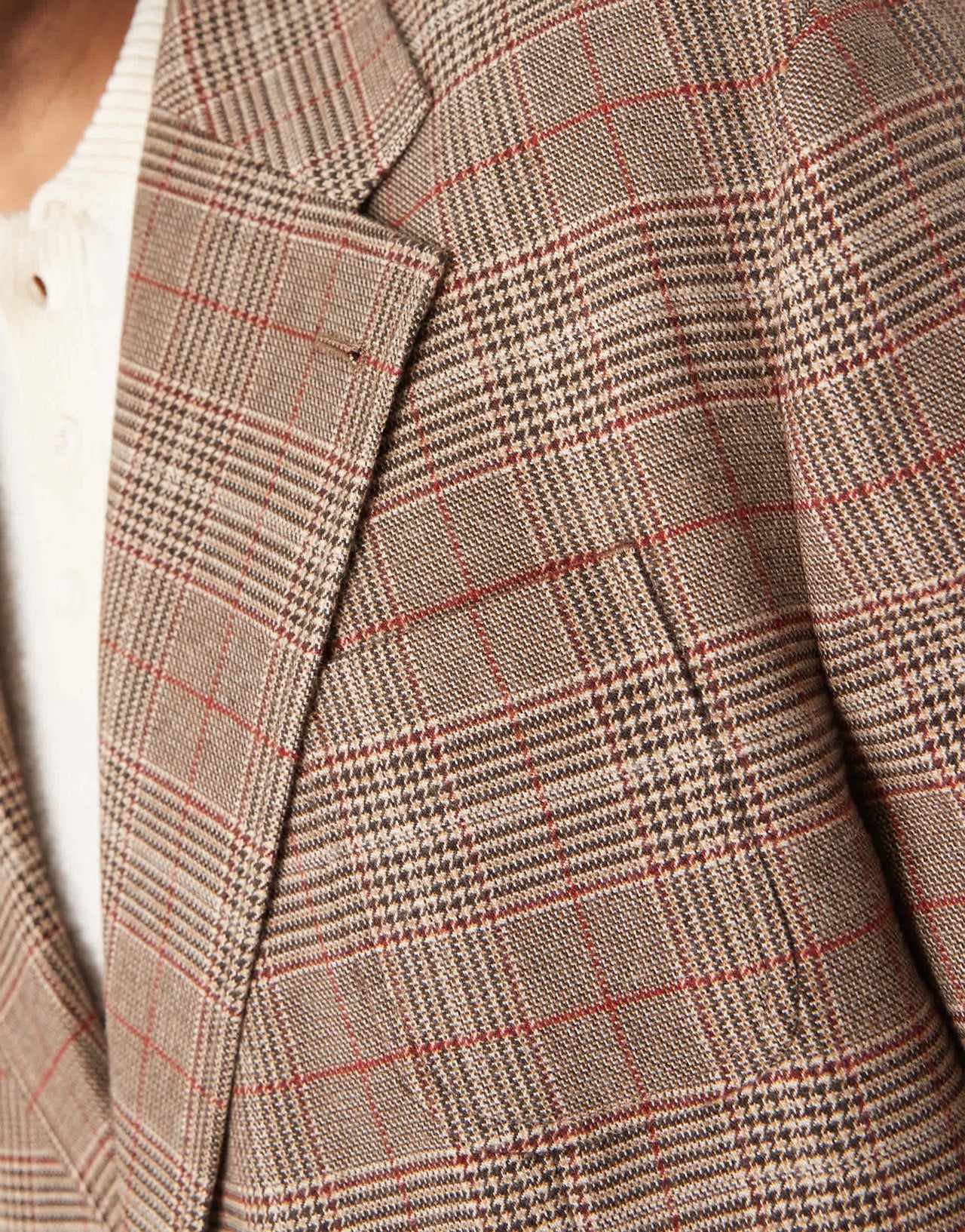 ASOS DESIGN slouchy oversized blazer in brown check