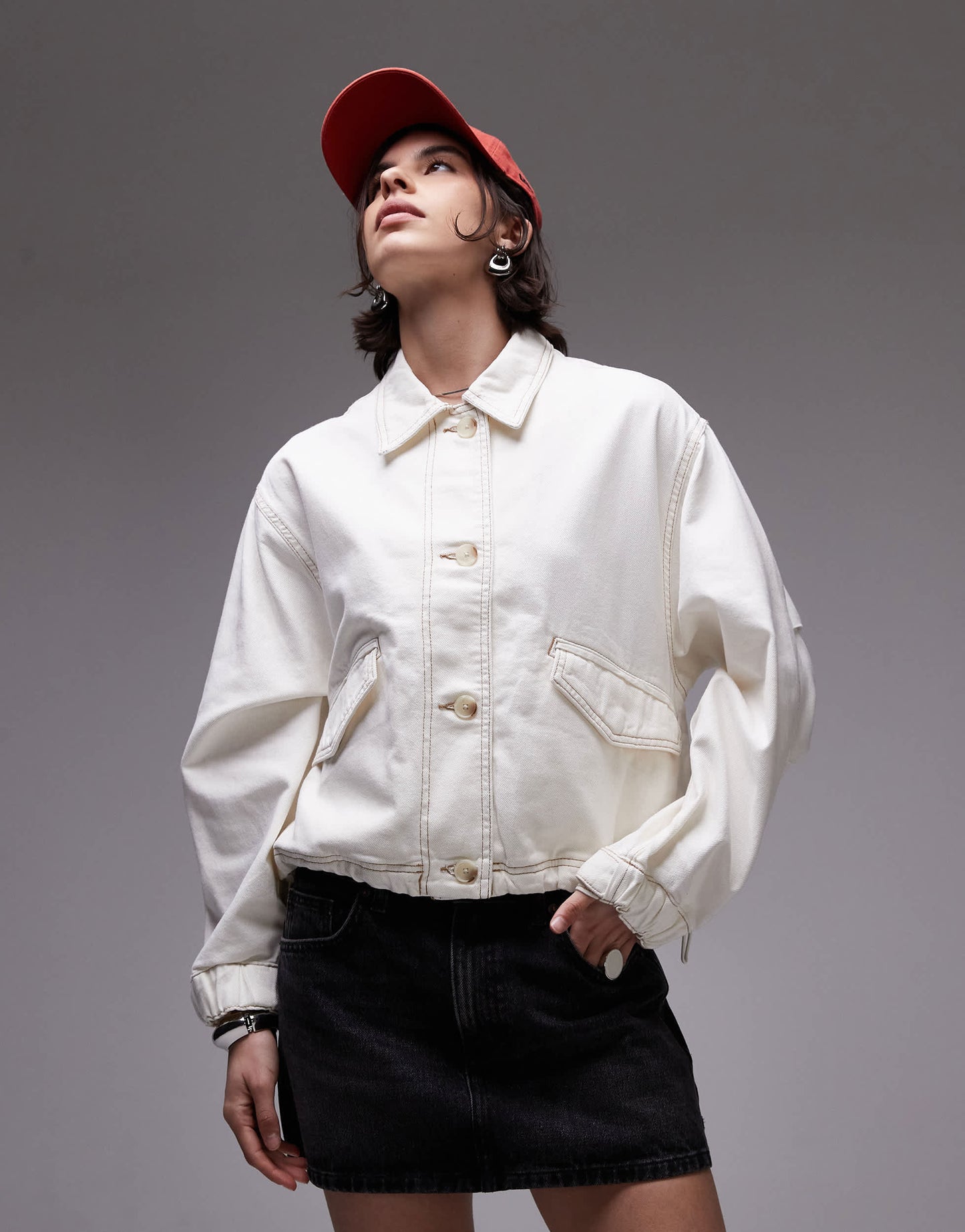 Levi's denim utility jacket in cream