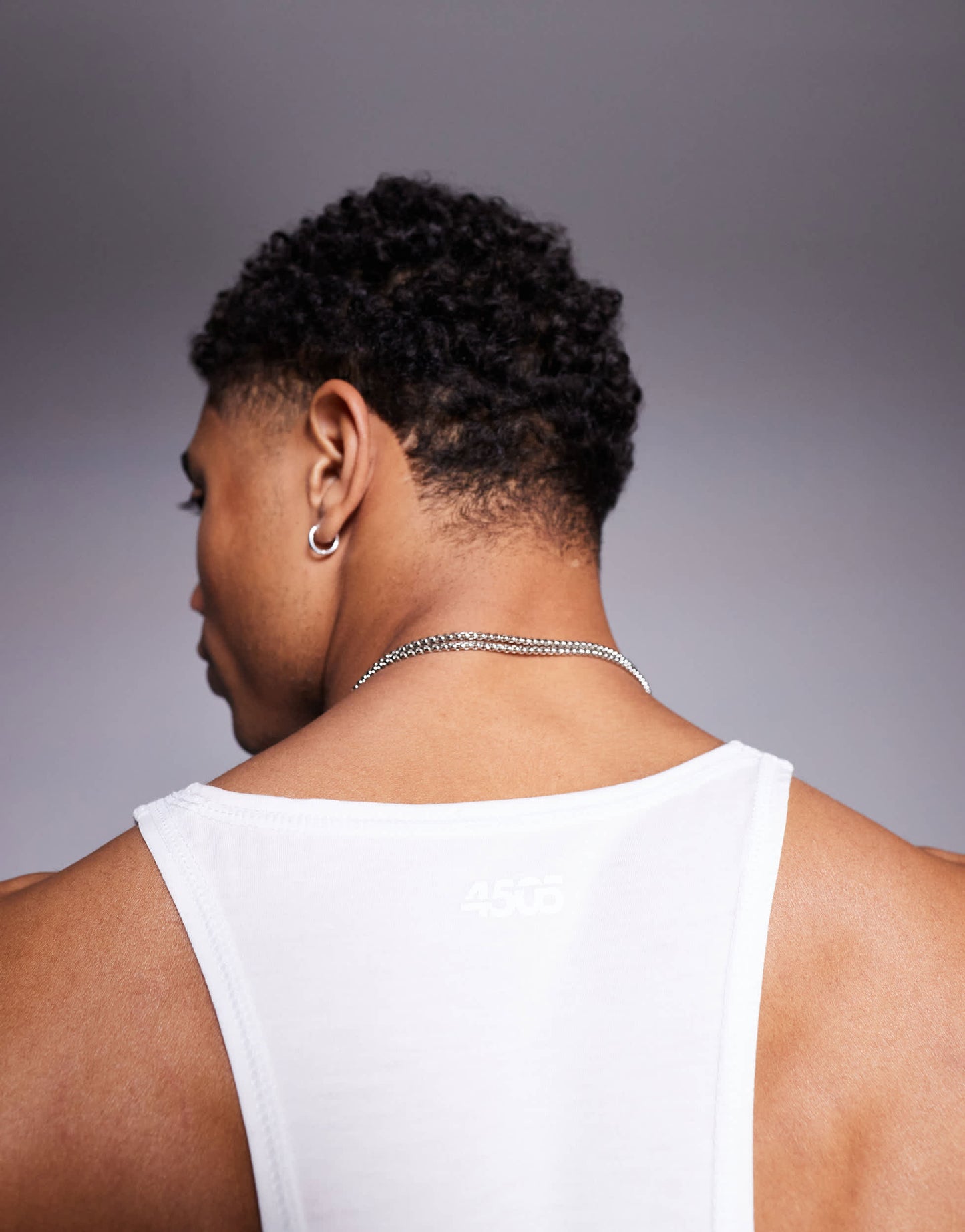 4505 Icon performance jersey quick dry stringer vest in white