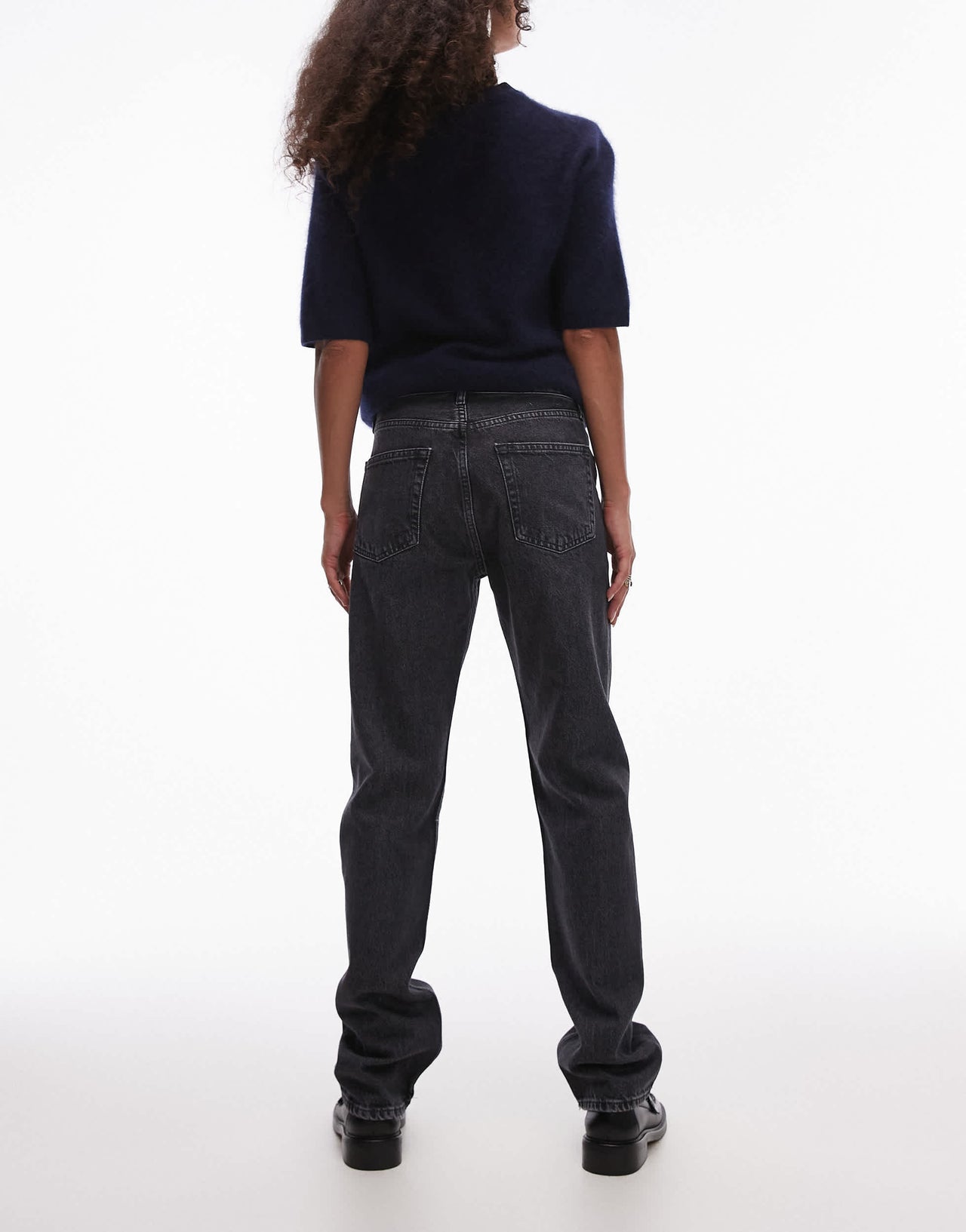 ARKET Snow straight leg jeans in washed grey