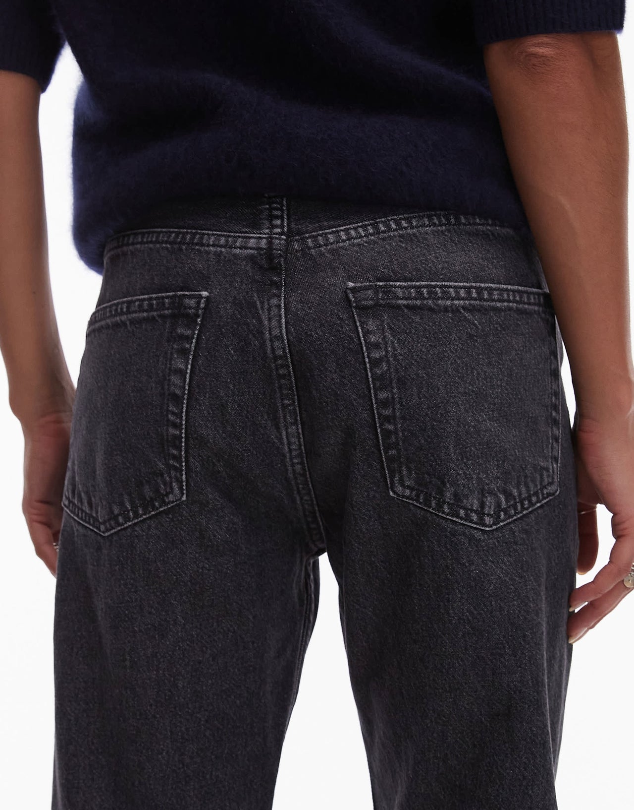 ARKET Snow straight leg jeans in washed grey