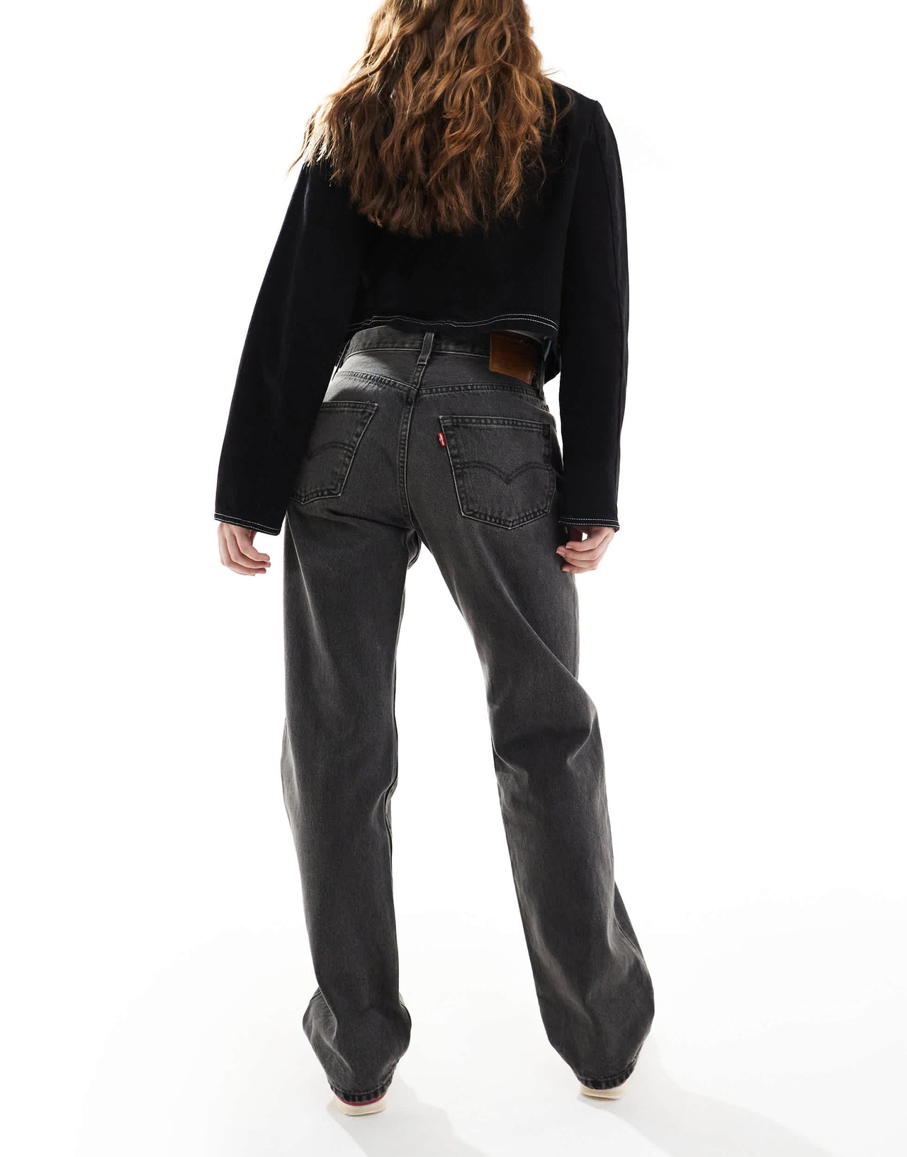 Levi's 501 90's straight jeans in washed black