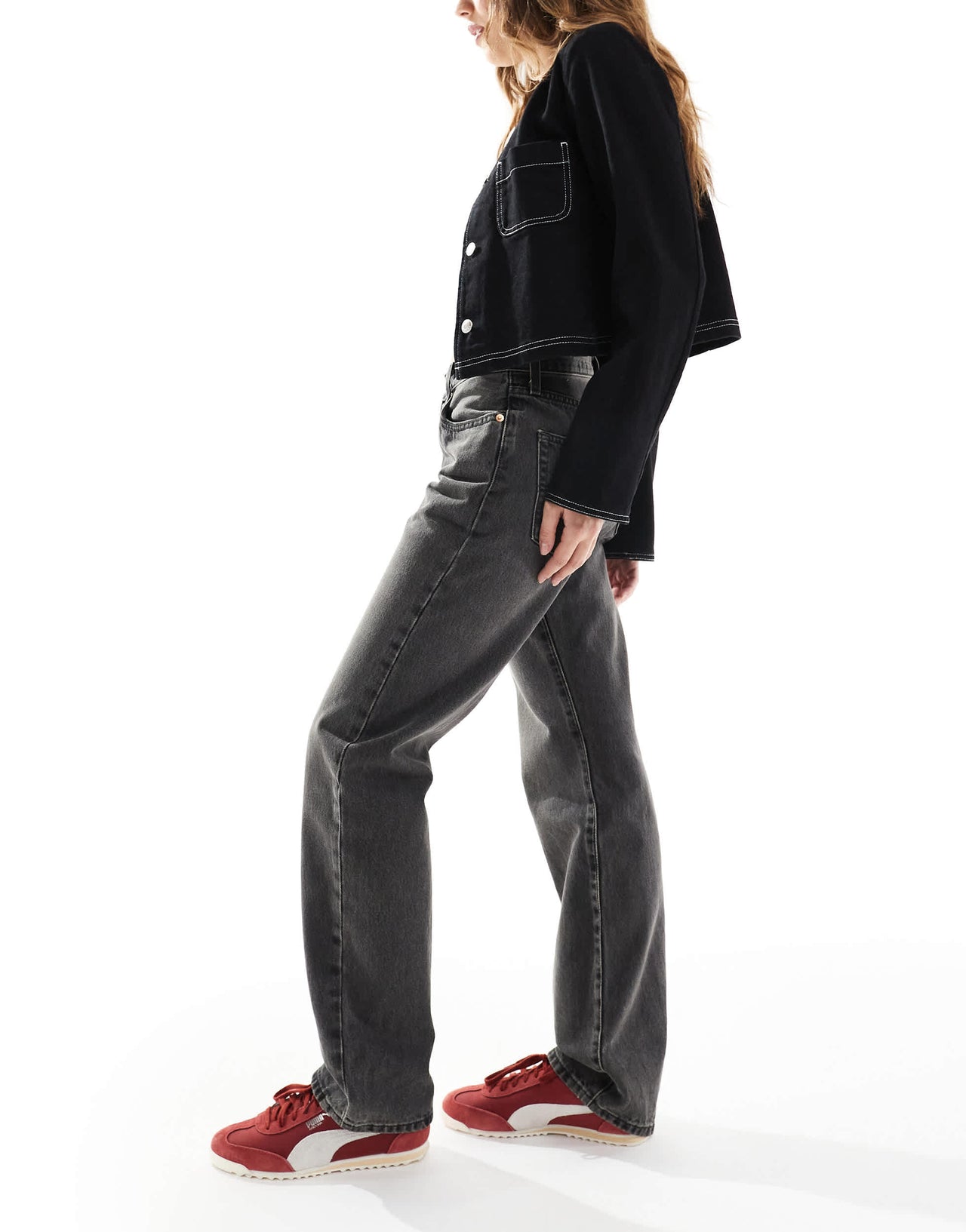 Levi's 501 90's straight jeans in washed black