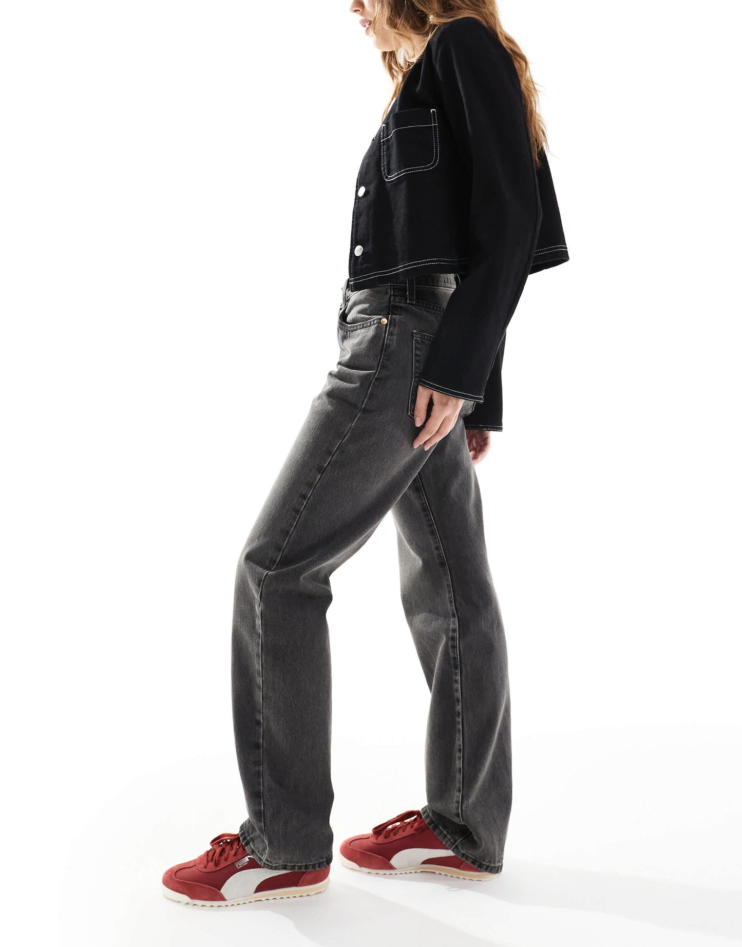 Levi's 501 90's straight jeans in washed black