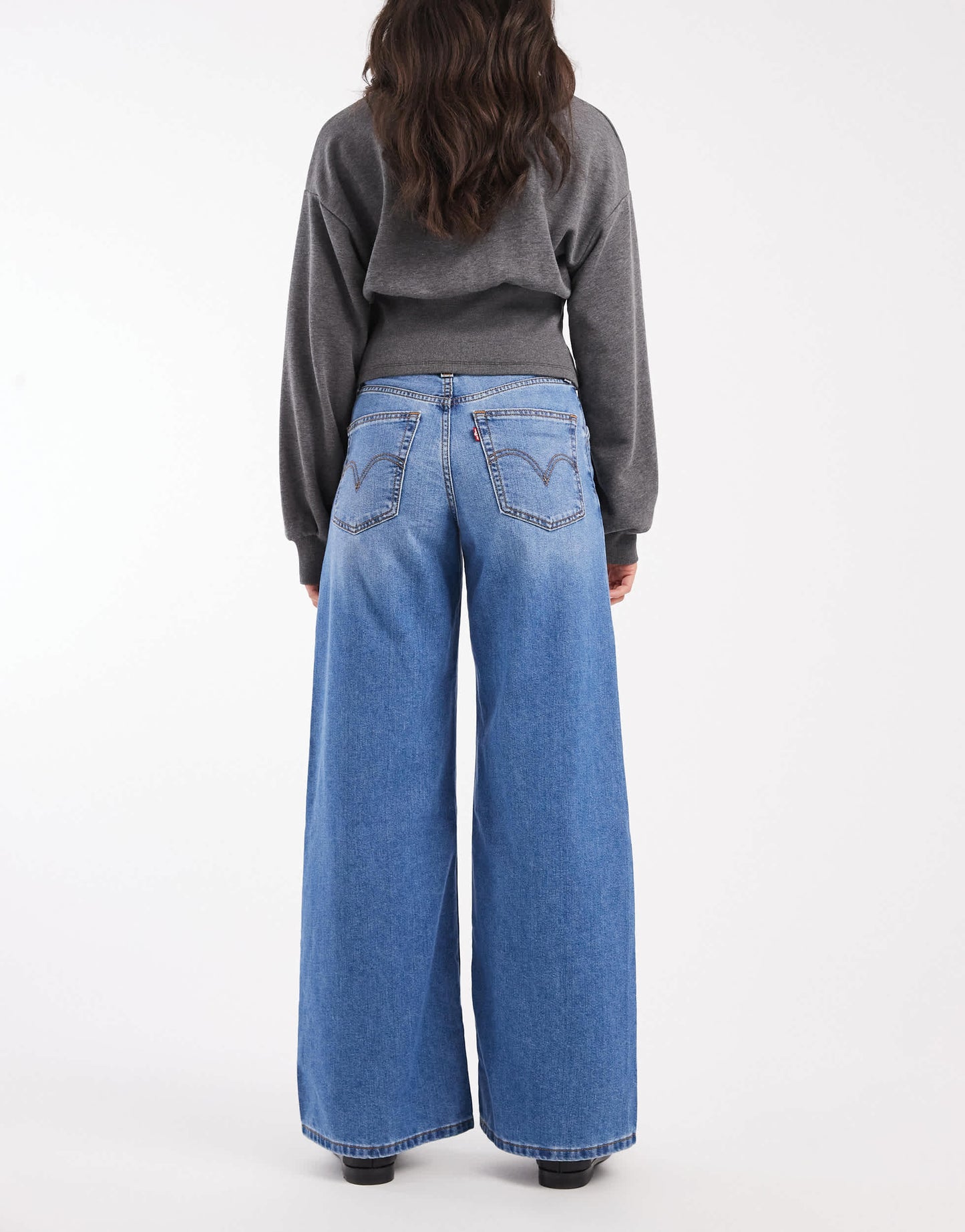 Levi's '94 baggy wide leg jeans in mid blue