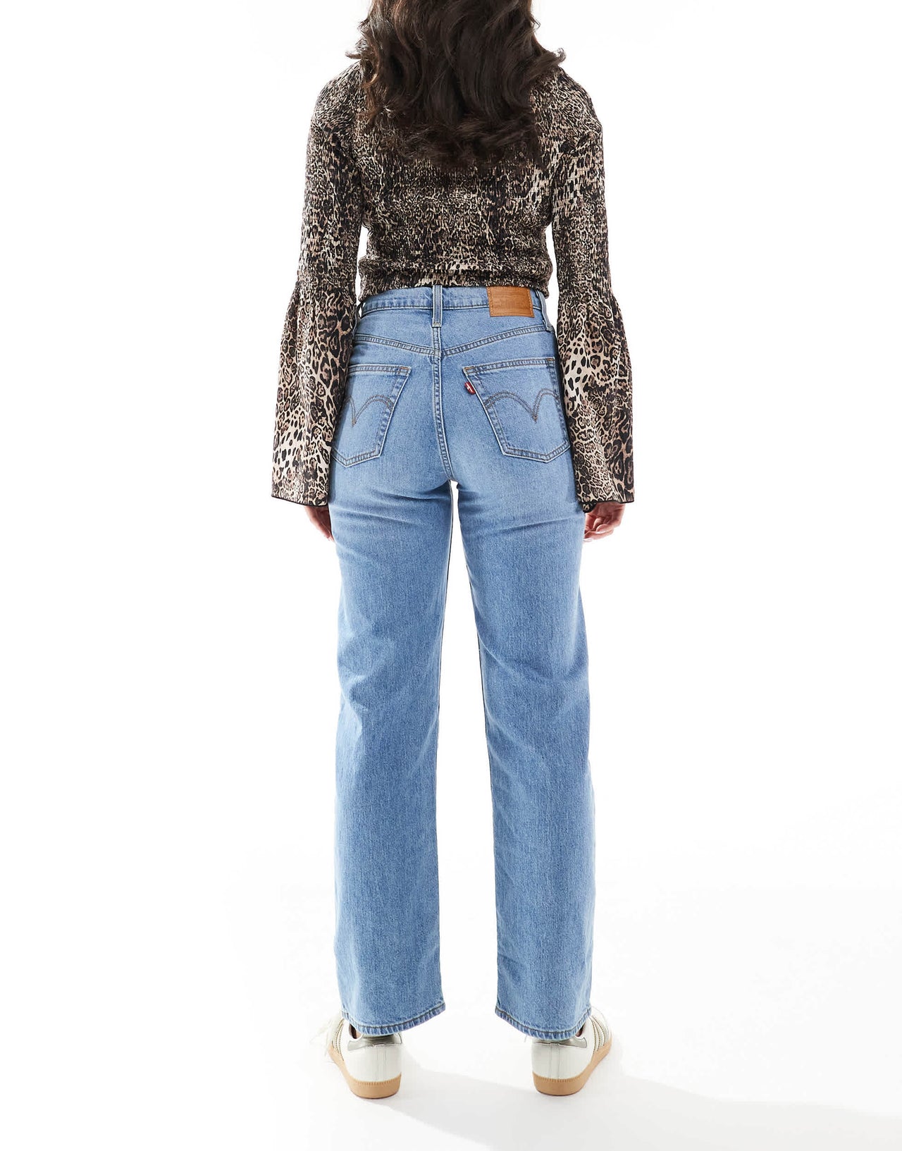 Levi's ribcage straight ankle jeans in light blue