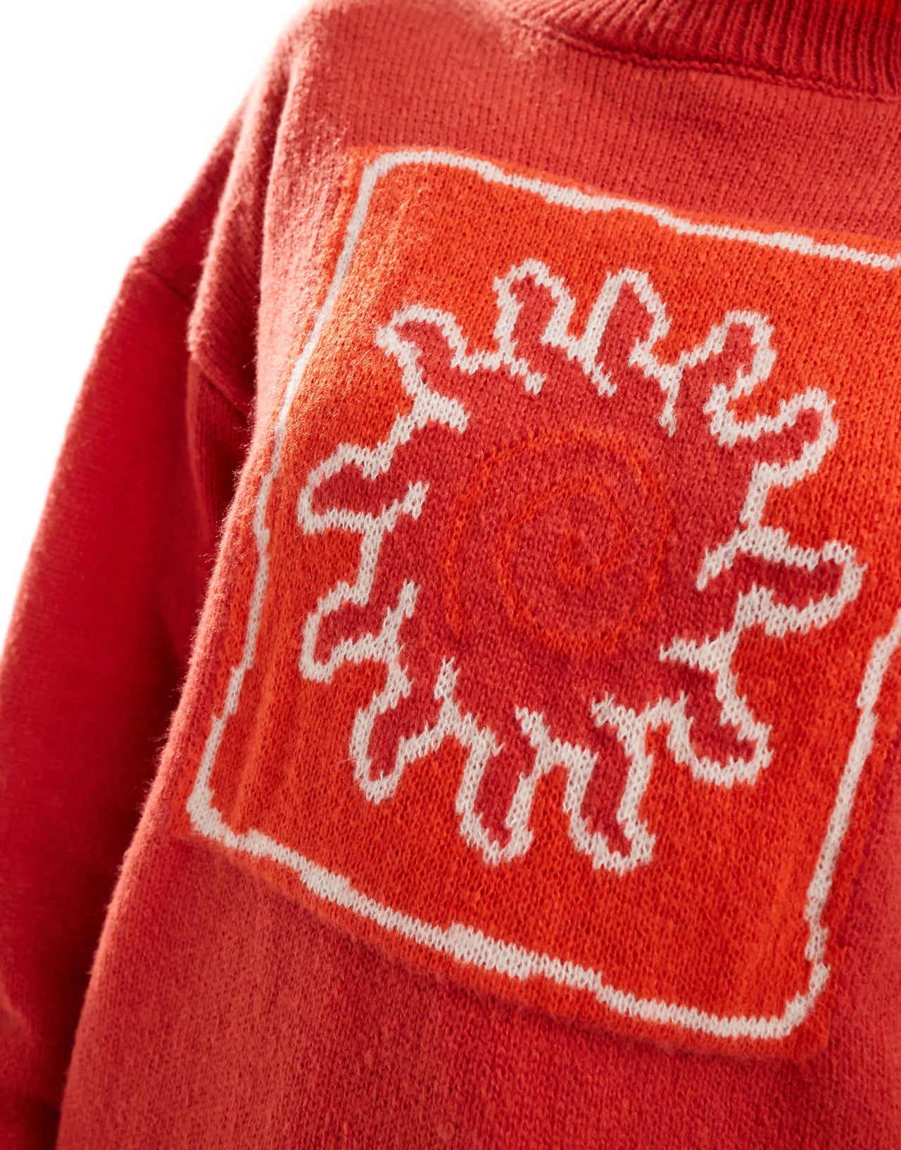 Daisy Street sun intarsia knitted jumper with tipping