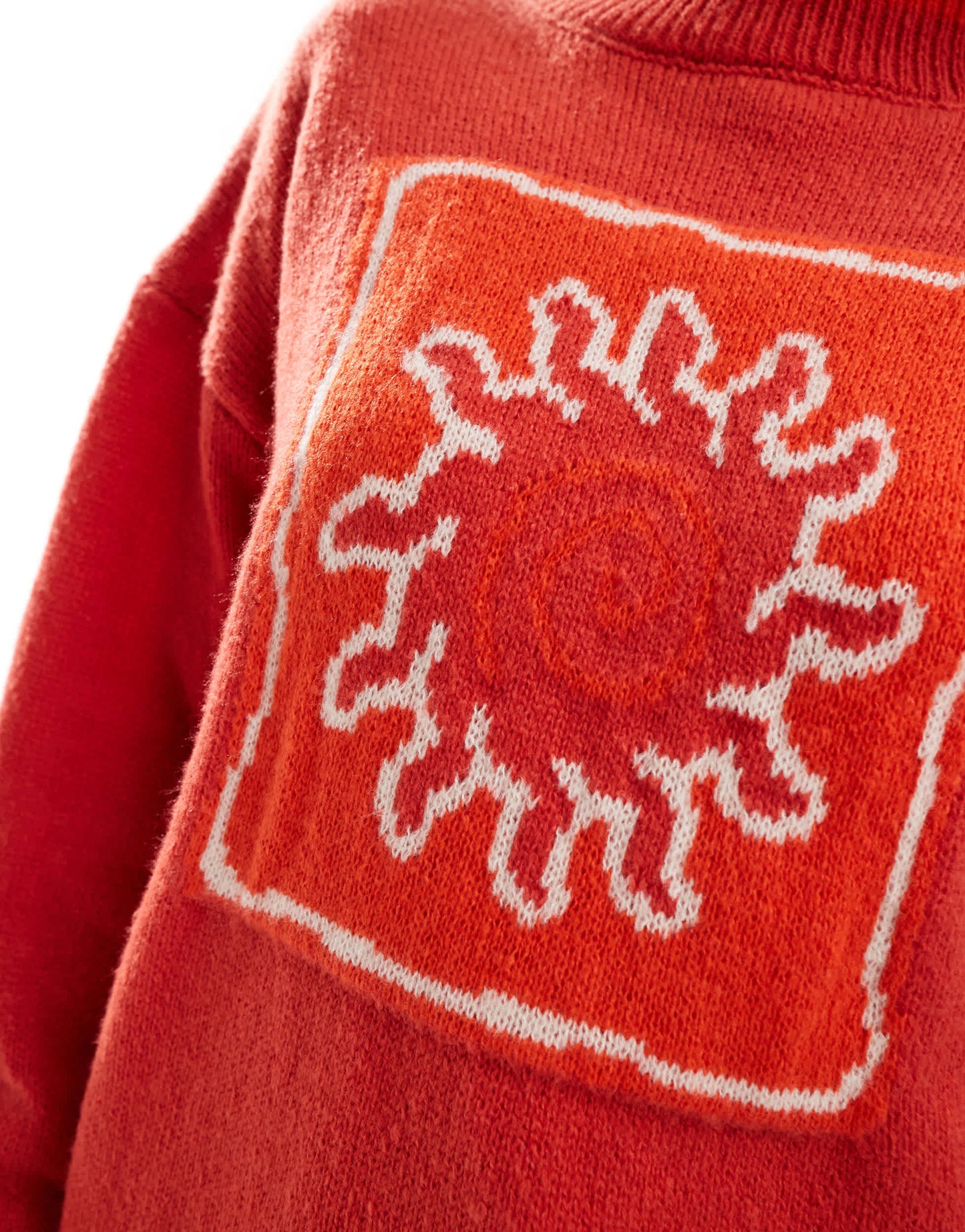Daisy Street sun intarsia knitted jumper with tipping