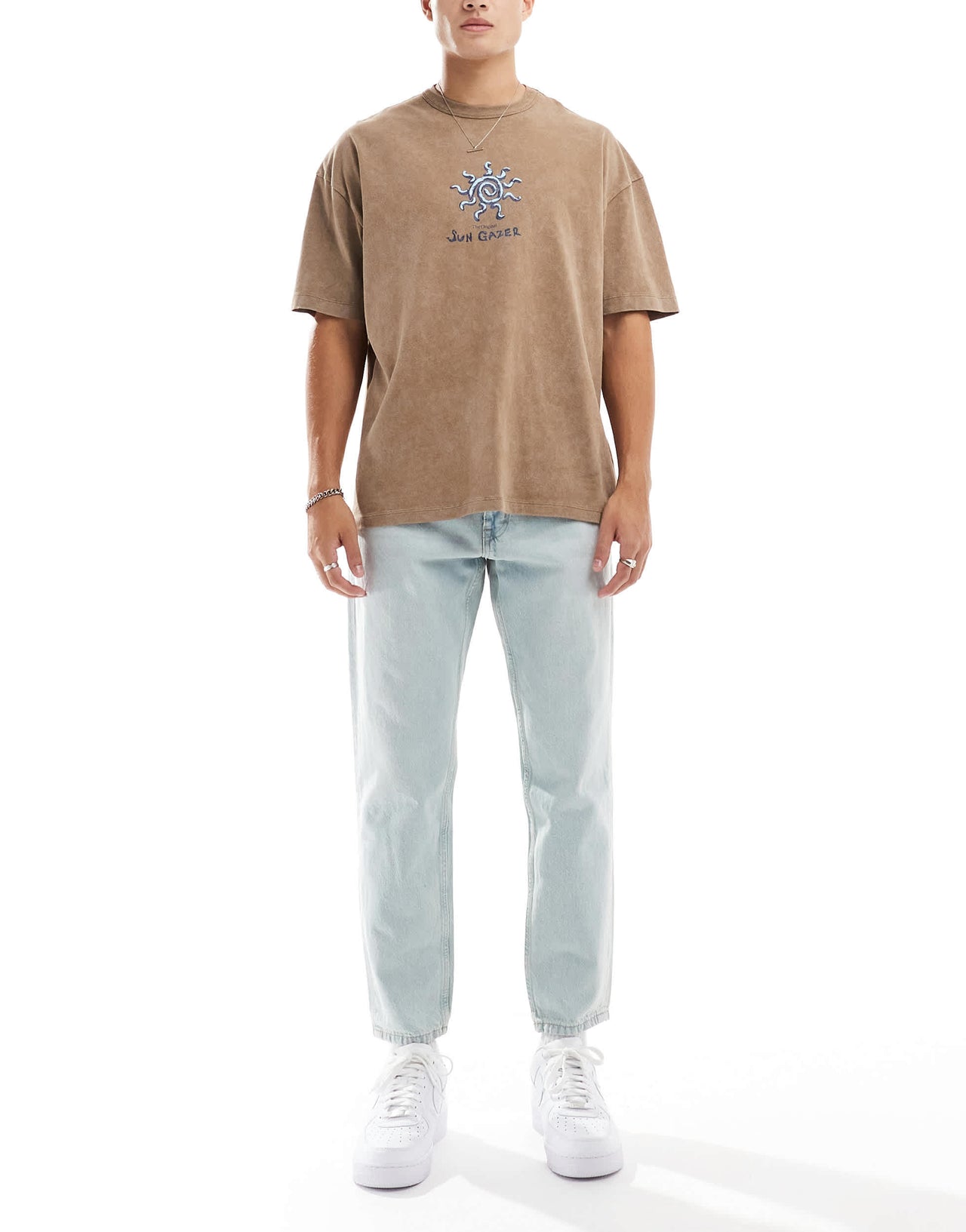 Pull&Bear standard fit jeans in light blue
