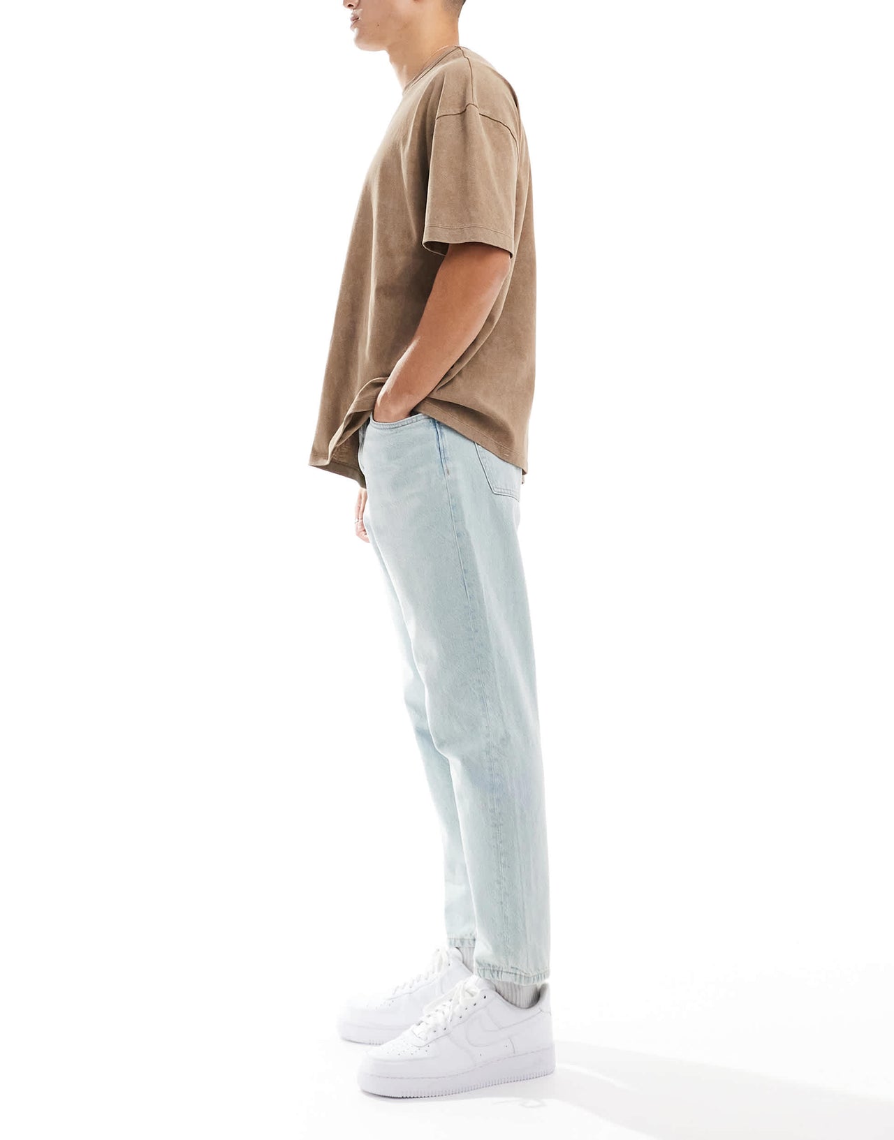 Pull&Bear standard fit jeans in light blue