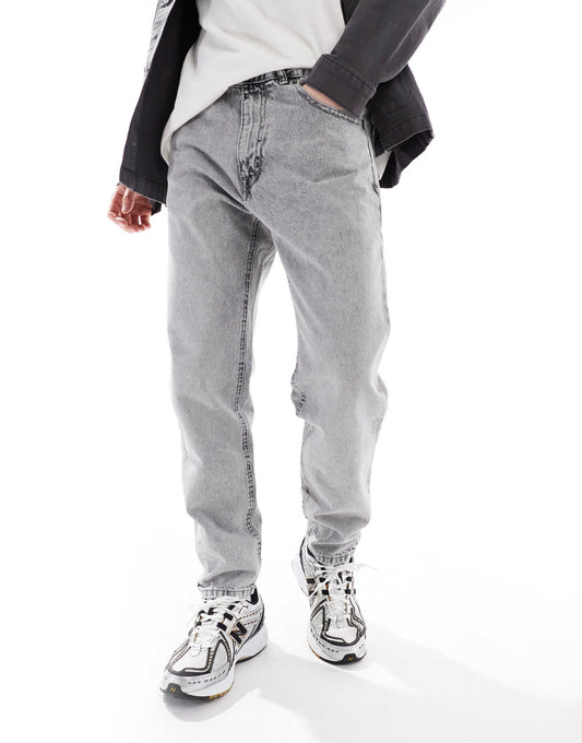 Pull&Bear standard fit jeans in grey