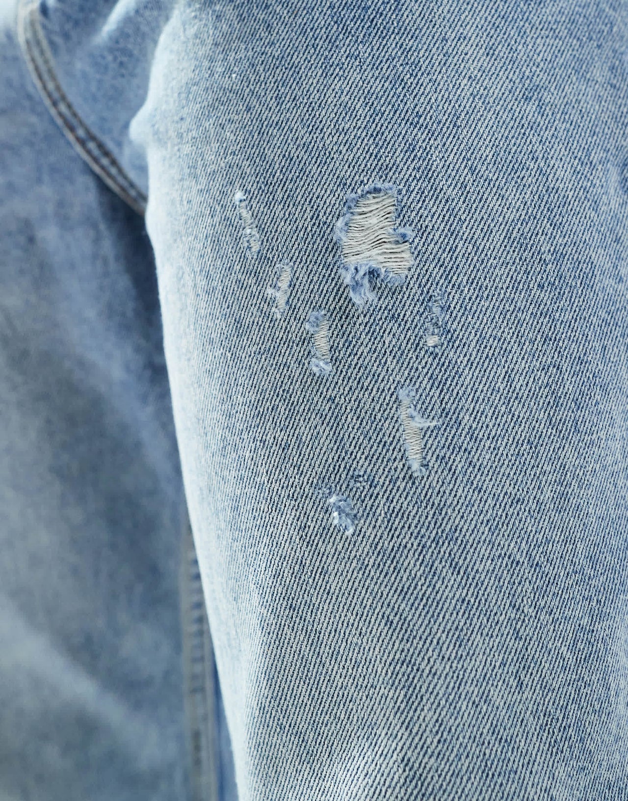 Mango Millie slimmer straight leg jeans in light blue