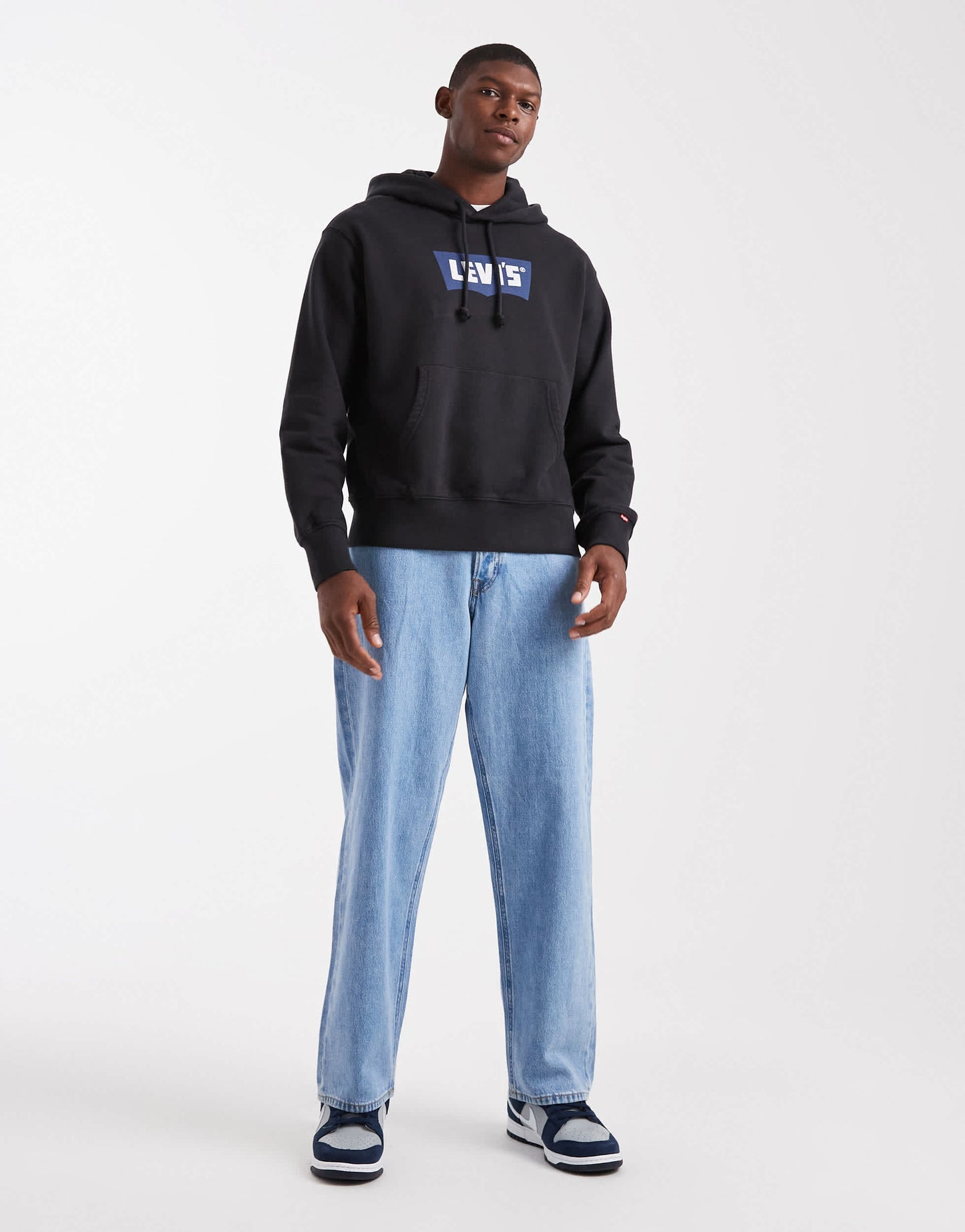 Levi's vintage batwing logo hoodie in black