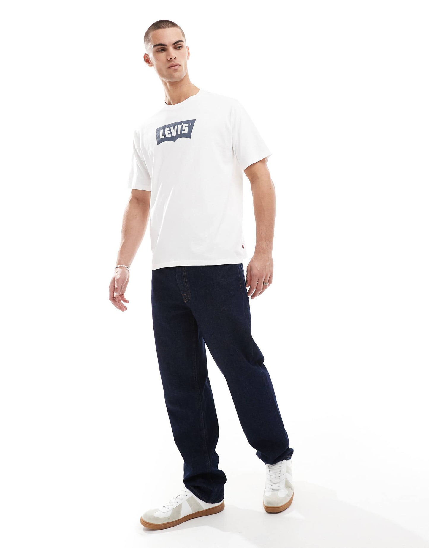 Levi's Vintage relaxed fit batwing central logo t-shirt in white