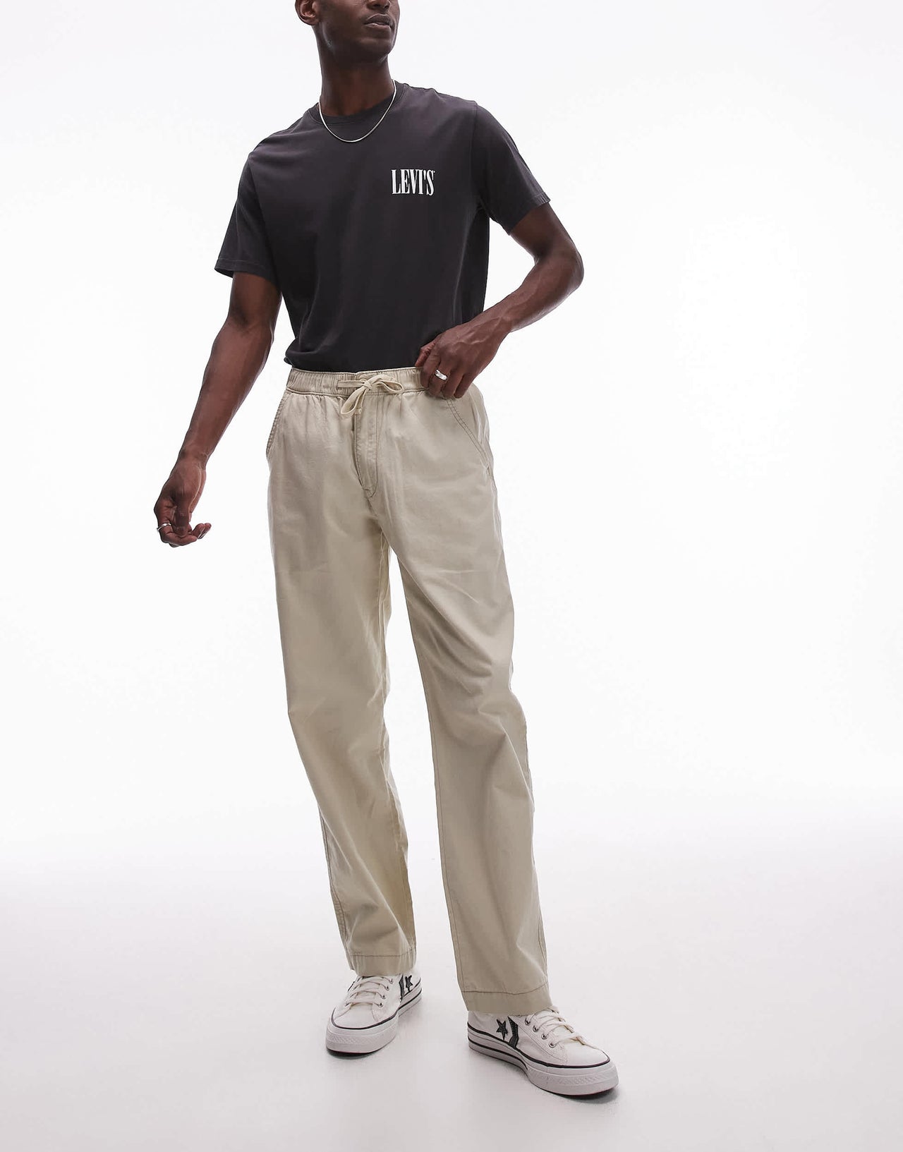 Levi's XX Easy loose cotton linen chinos in beige