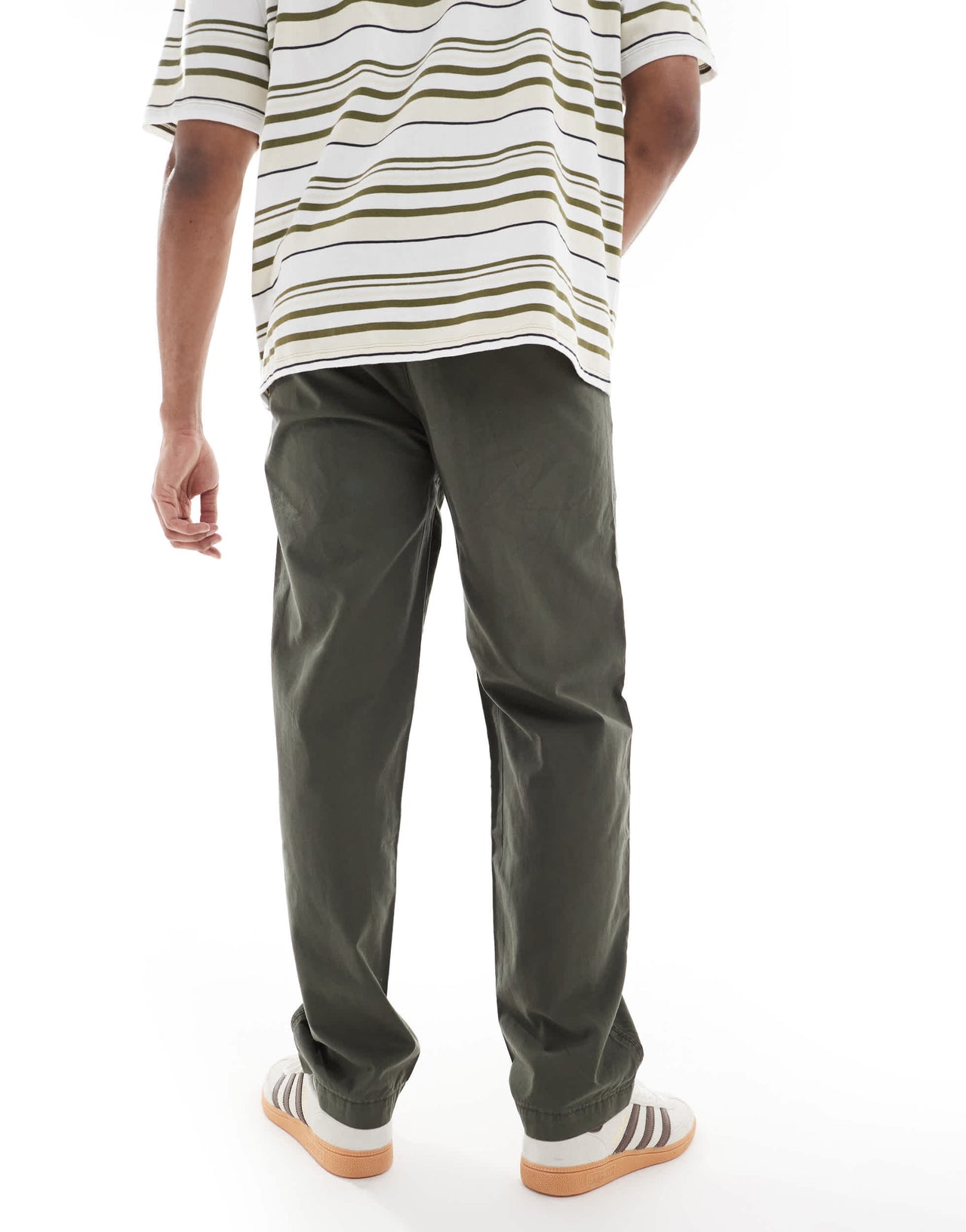 Levi's XX Easy loose cotton linen chinos in dark green