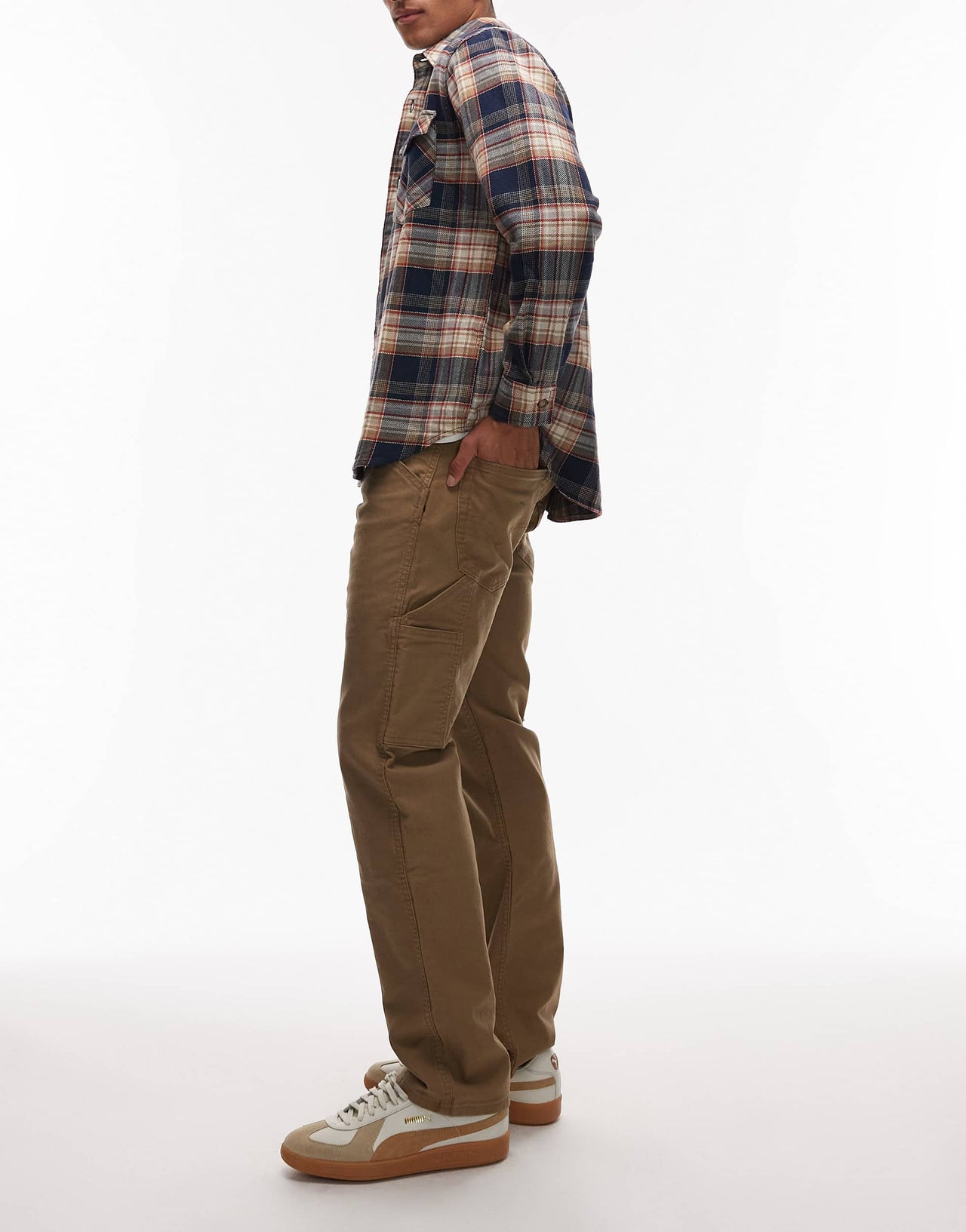 Levi's Workwear capsule 505 Utility straight canvas trousers in tan