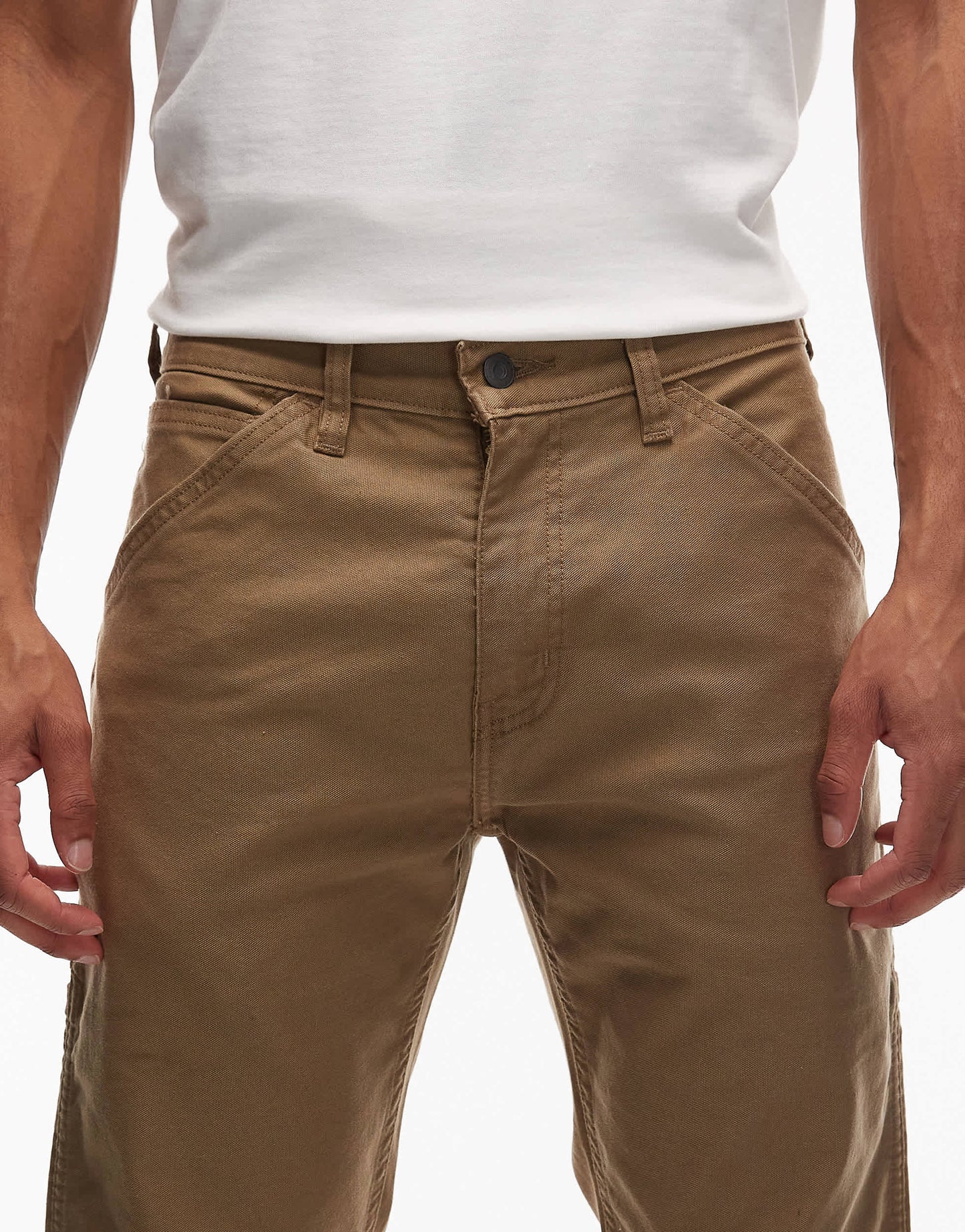 Levi's Workwear capsule 505 Utility straight canvas trousers in tan
