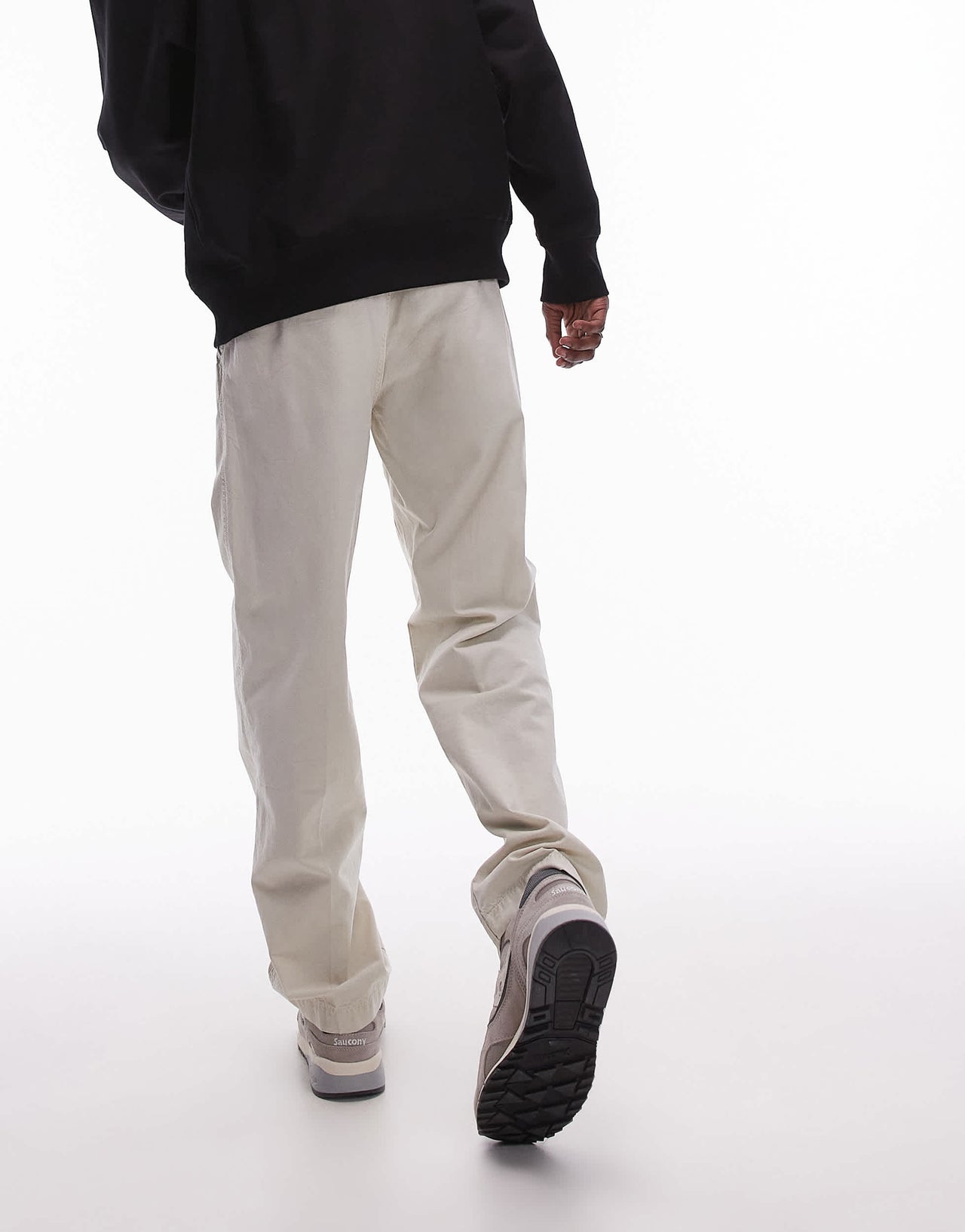 Levi's XX Chino loose straight cotton linen mix trousers in light grey