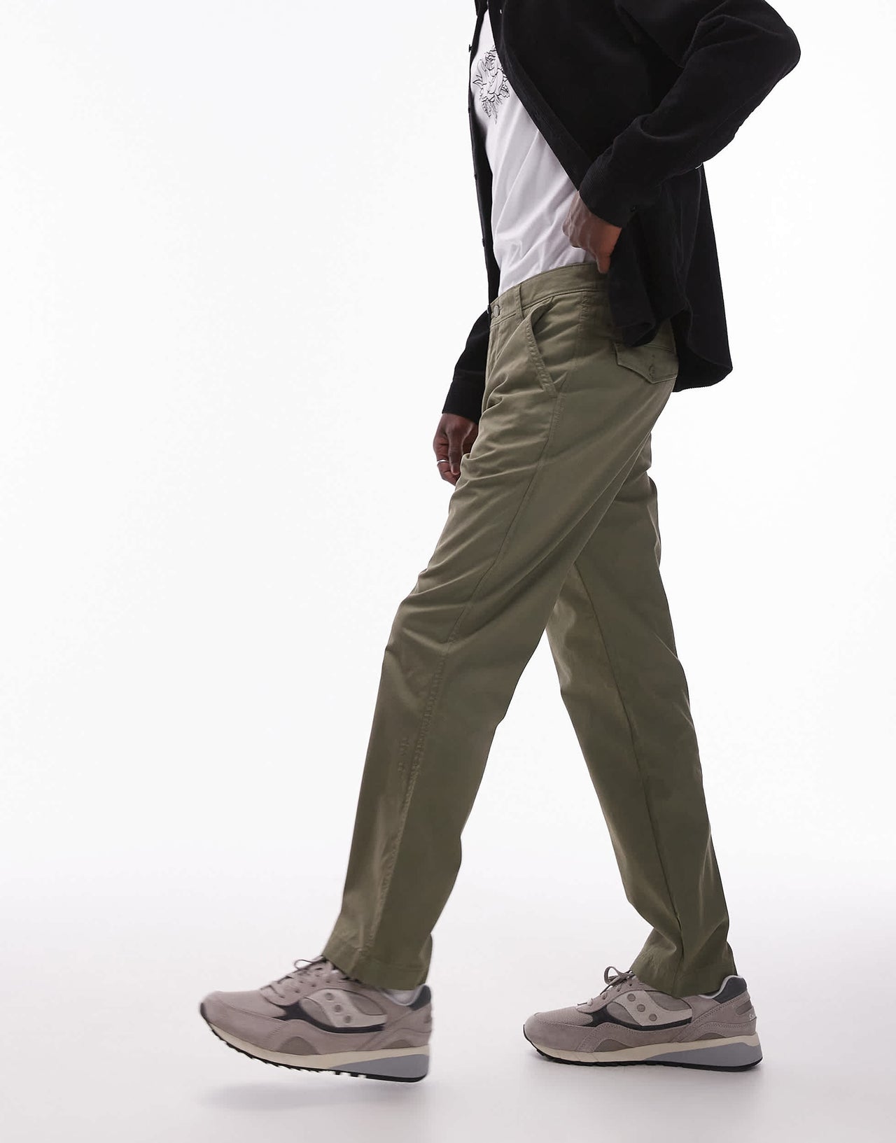 Levi's XX Chino Authentic relaxed garment dye twill trousers in mid green