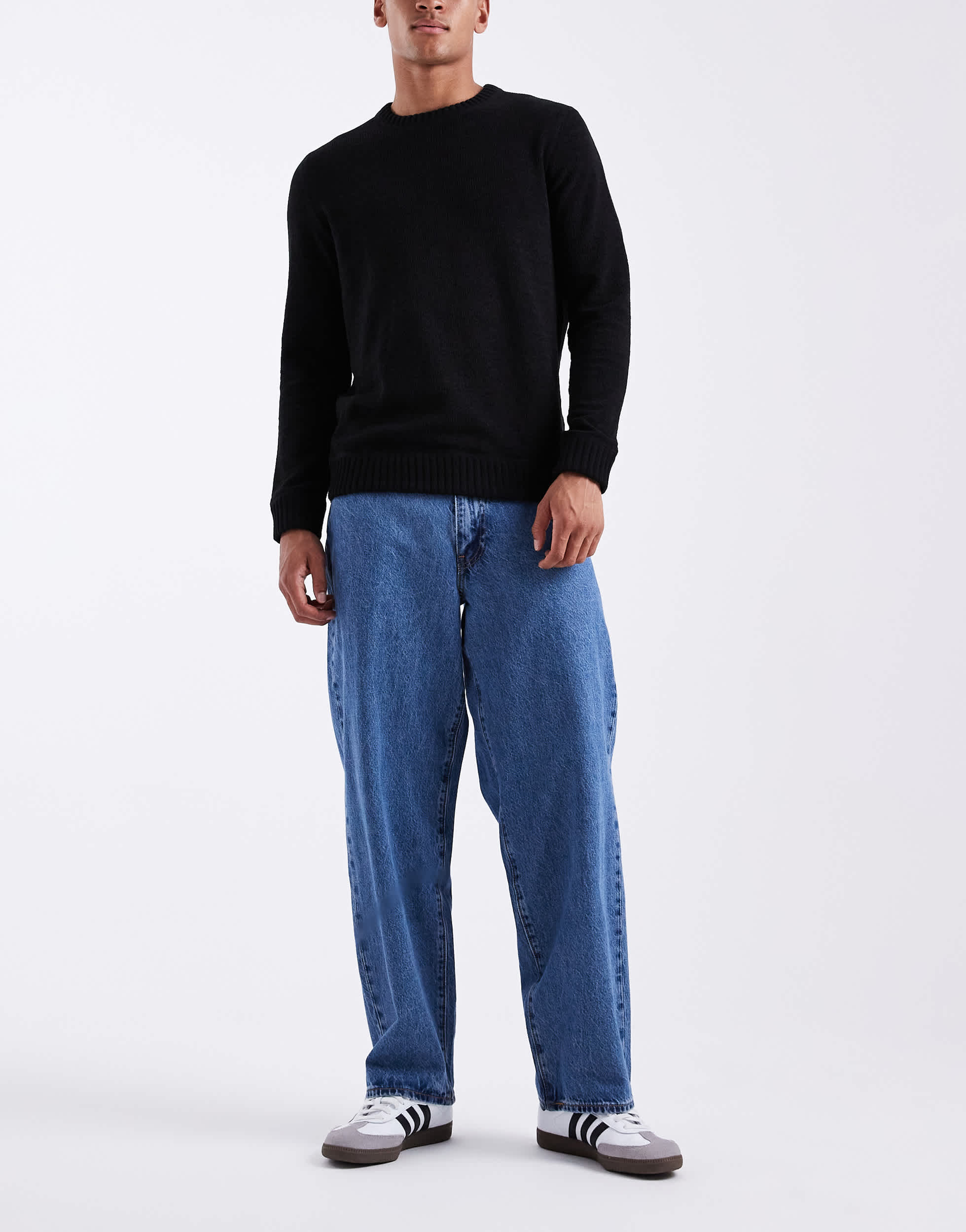 Levi's 578 baggy jeans in mid wash