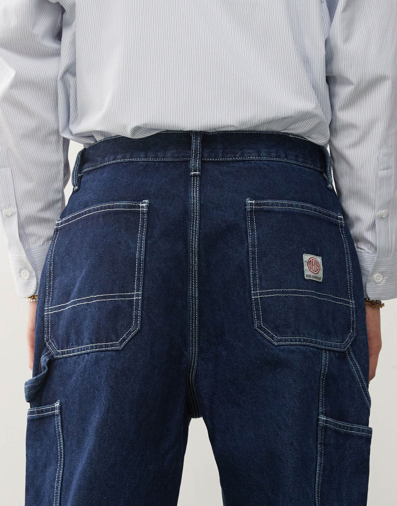 Deus Ex Machina big fella denim pants in dry indigo