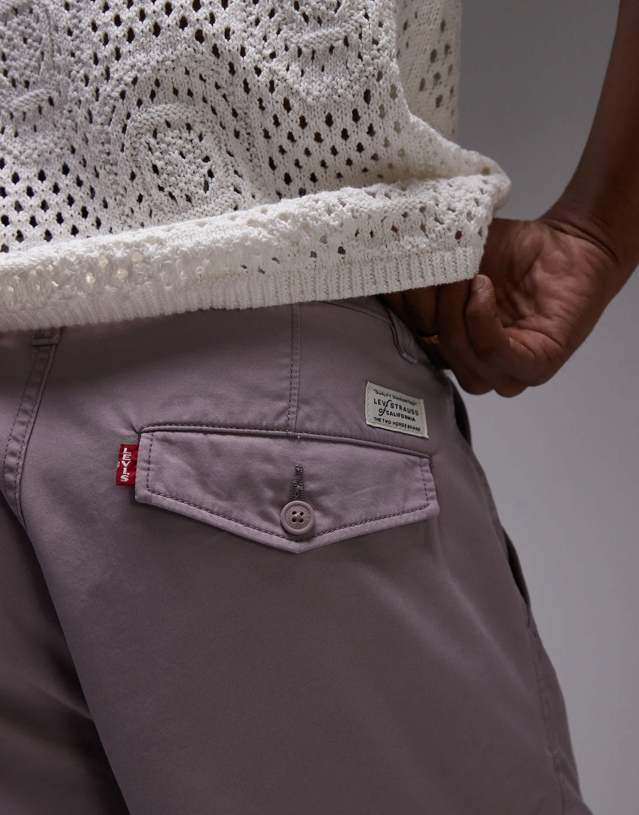 Levi's XX Authentic relaxed twill chino shorts in lilac