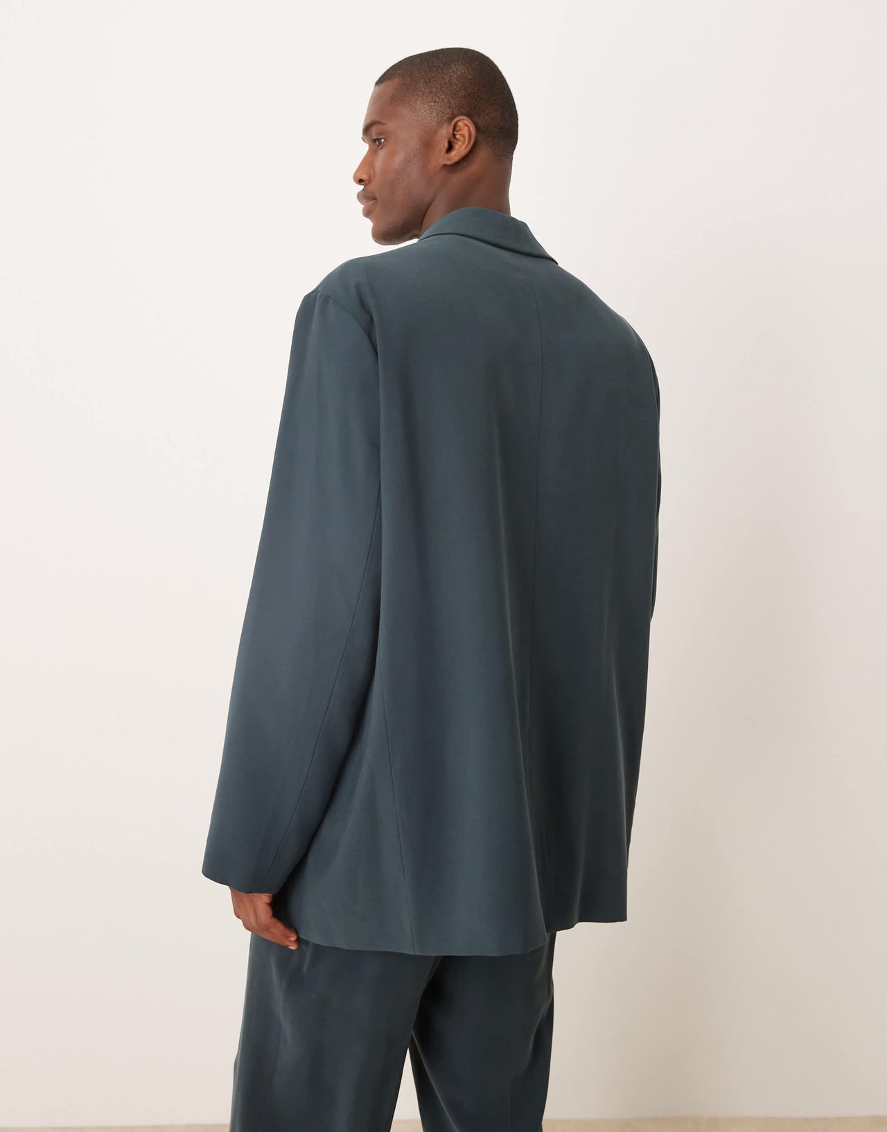 ASOS DESIGN slouchy oversized suit jacket in blue