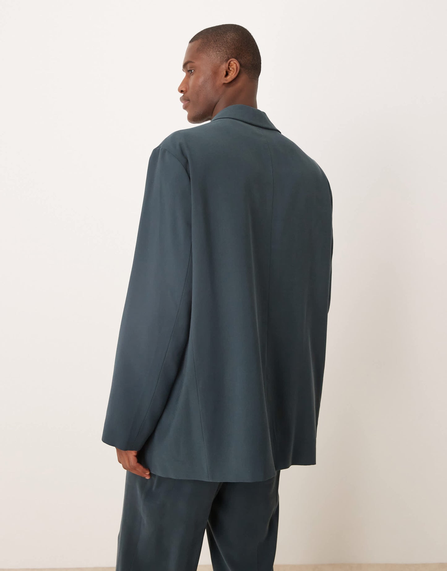 ASOS DESIGN slouchy oversized suit jacket in blue