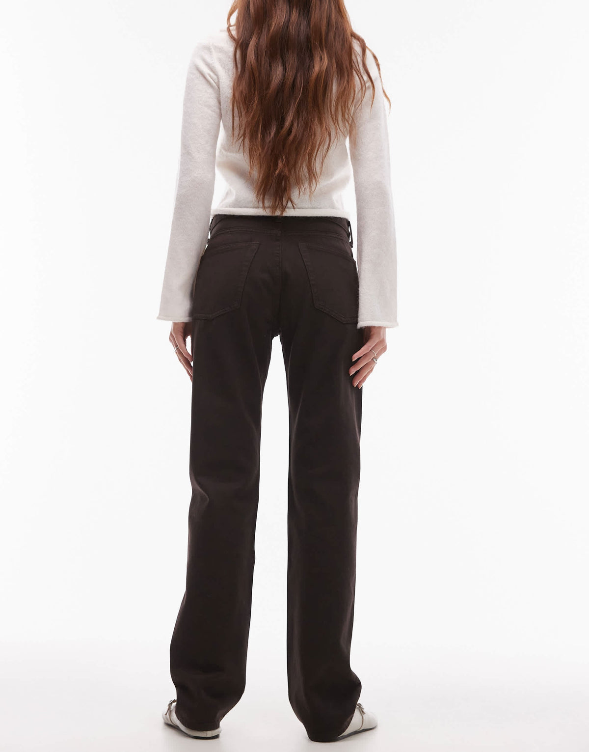 ARKET Snow straight leg jeans in washed brown