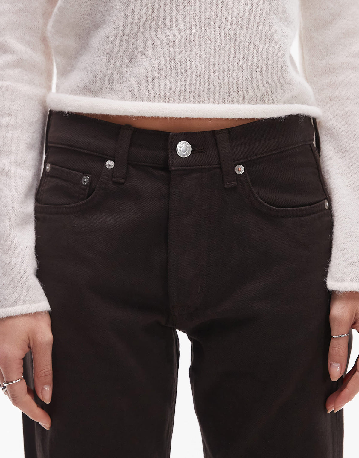 ARKET Snow straight leg jeans in washed brown