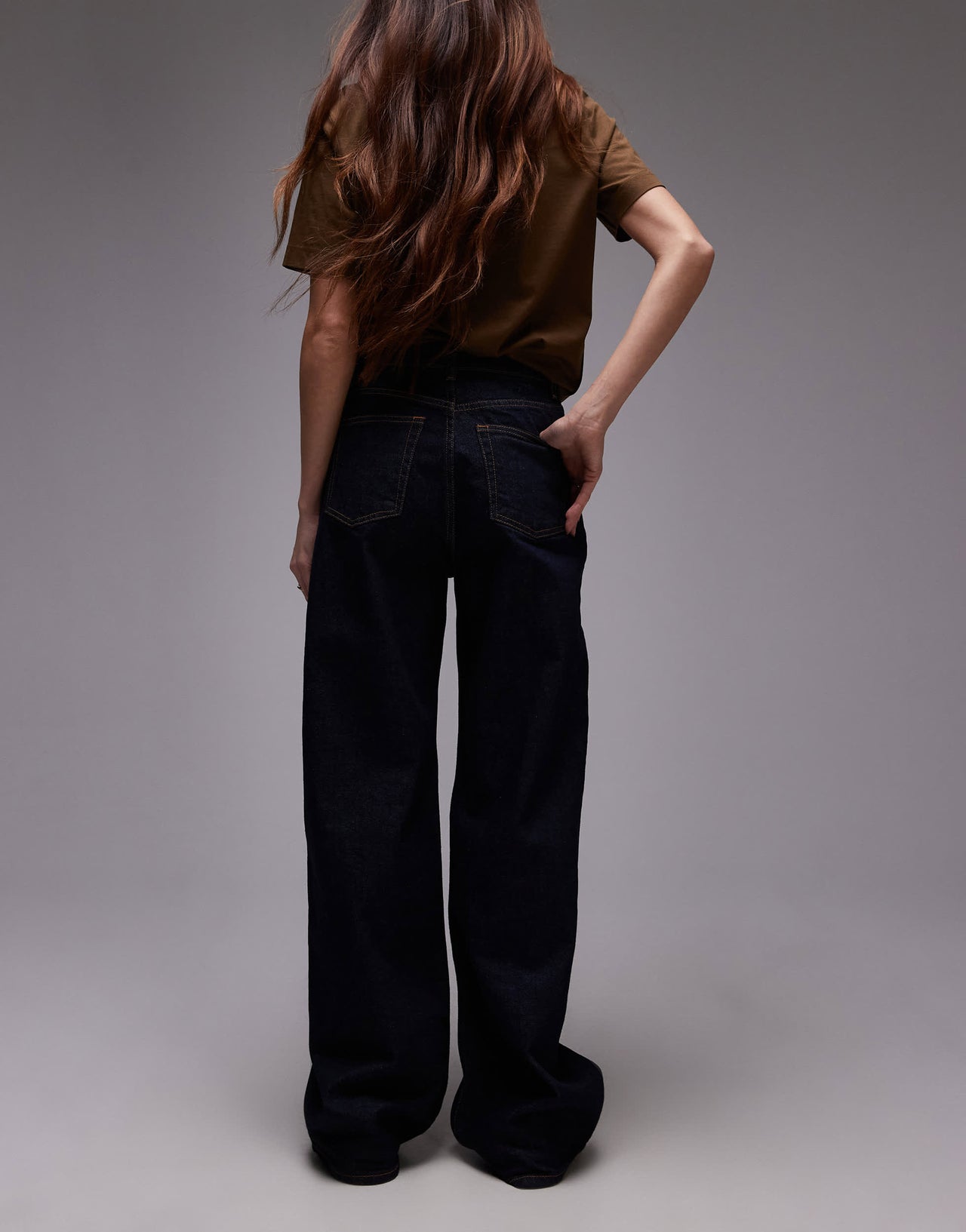 ARKET Lupine high rise wide leg jeans in rinse wash blue