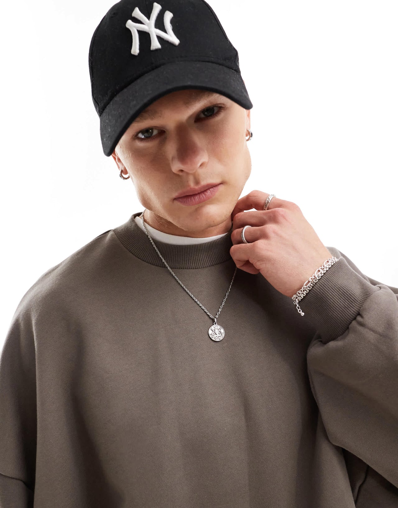 ASOS DESIGN premium heavyweight extreme oversized sweatshirt 400gsm in brown