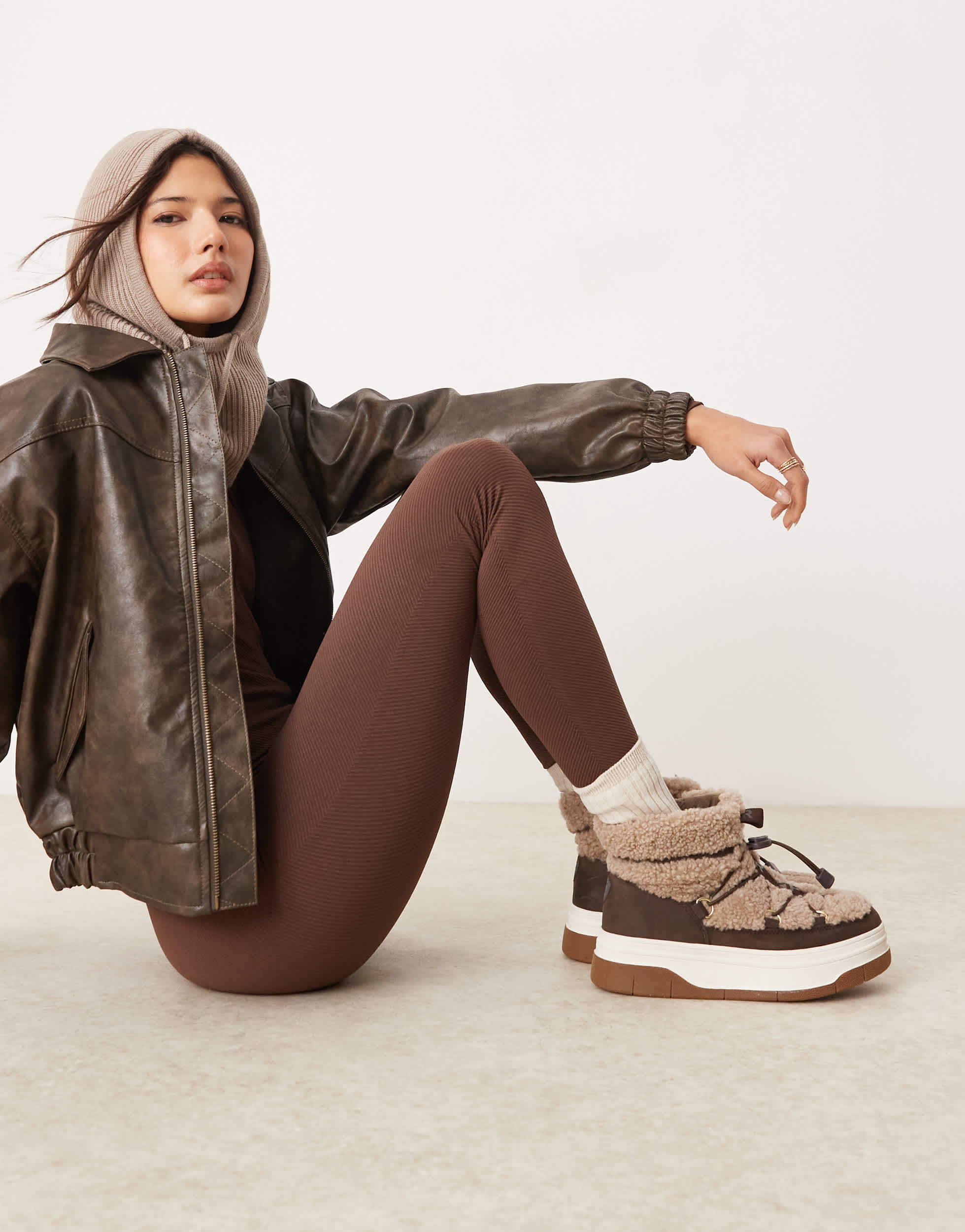 Pajar Janie Low snow boot in brown