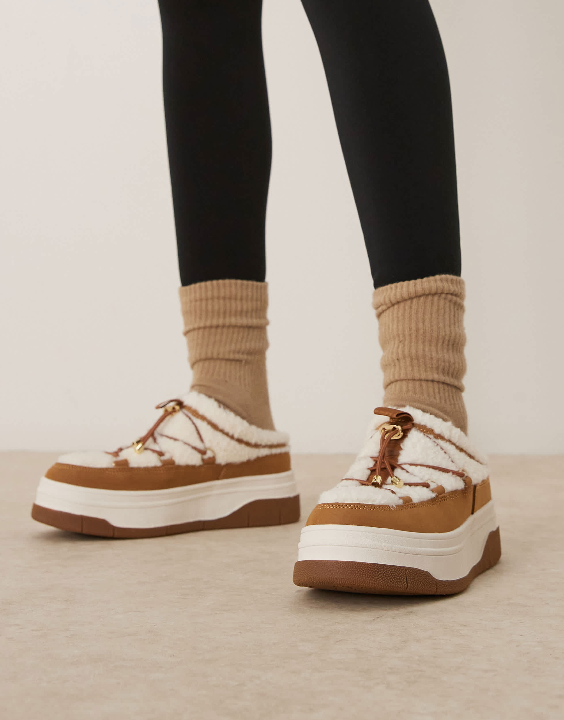 Pajar asos exclusive Jules shoes in chestnut tan