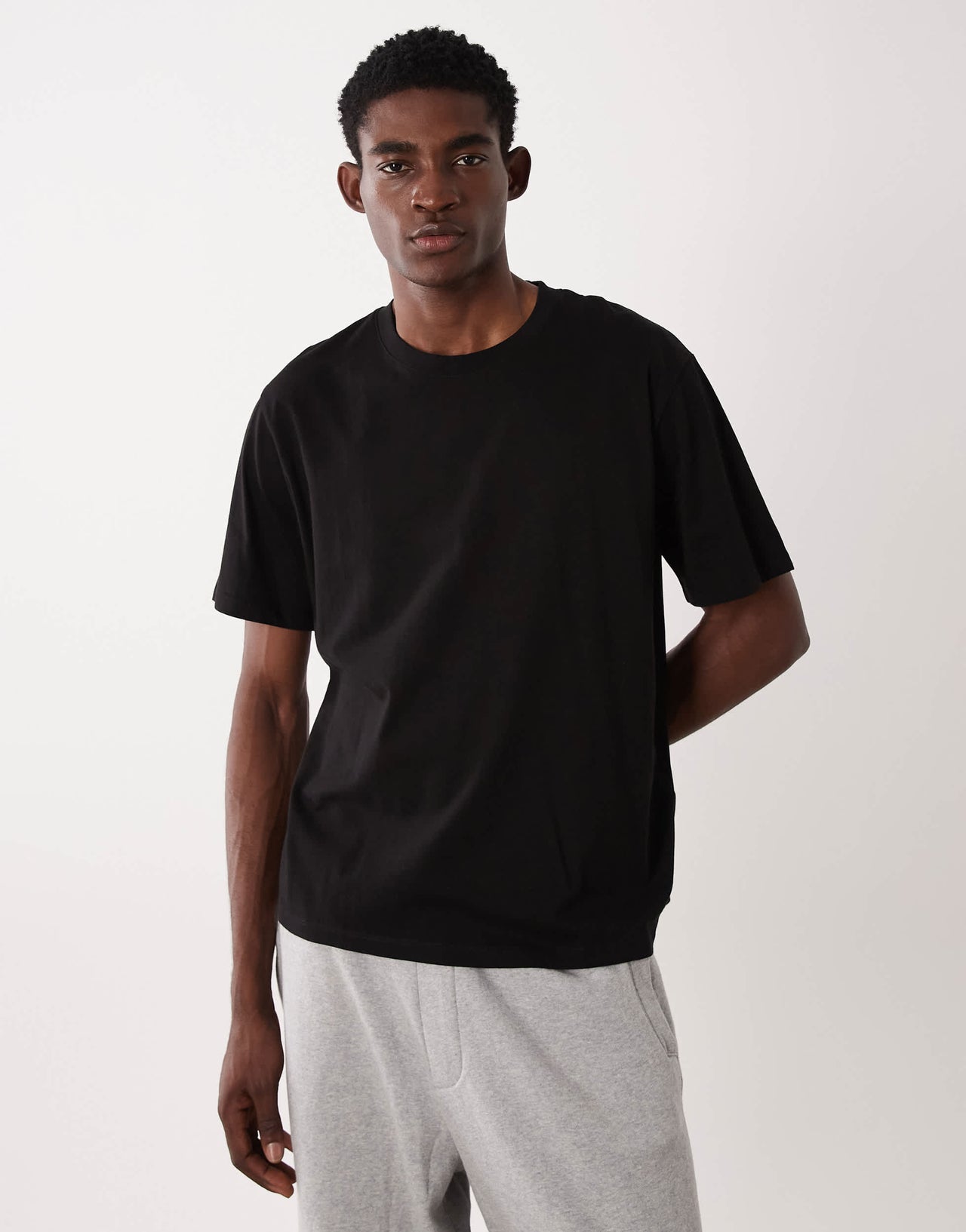 JJ Rebel oversized t-shirt in black