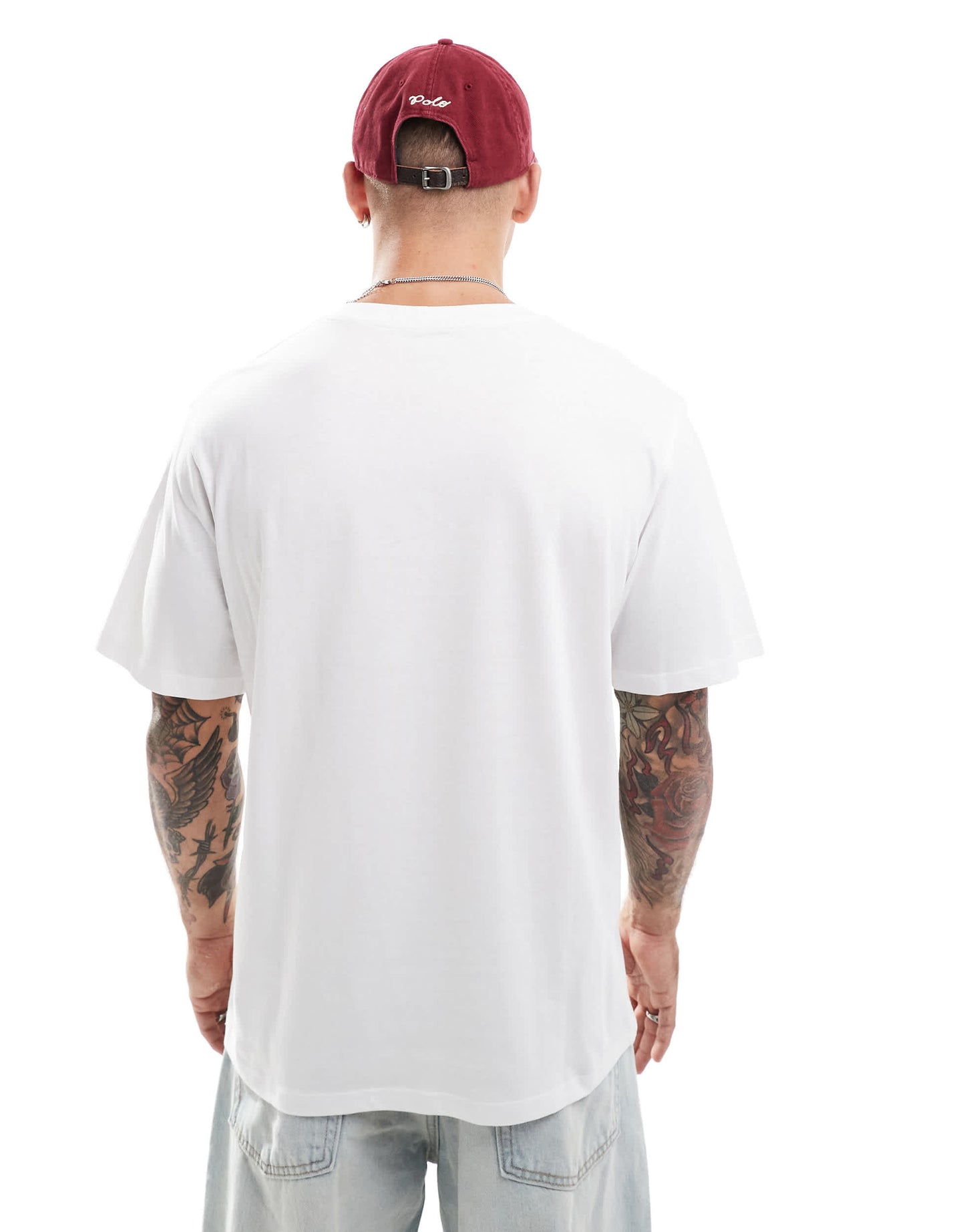JJ Rebel oversized t-shirt in white