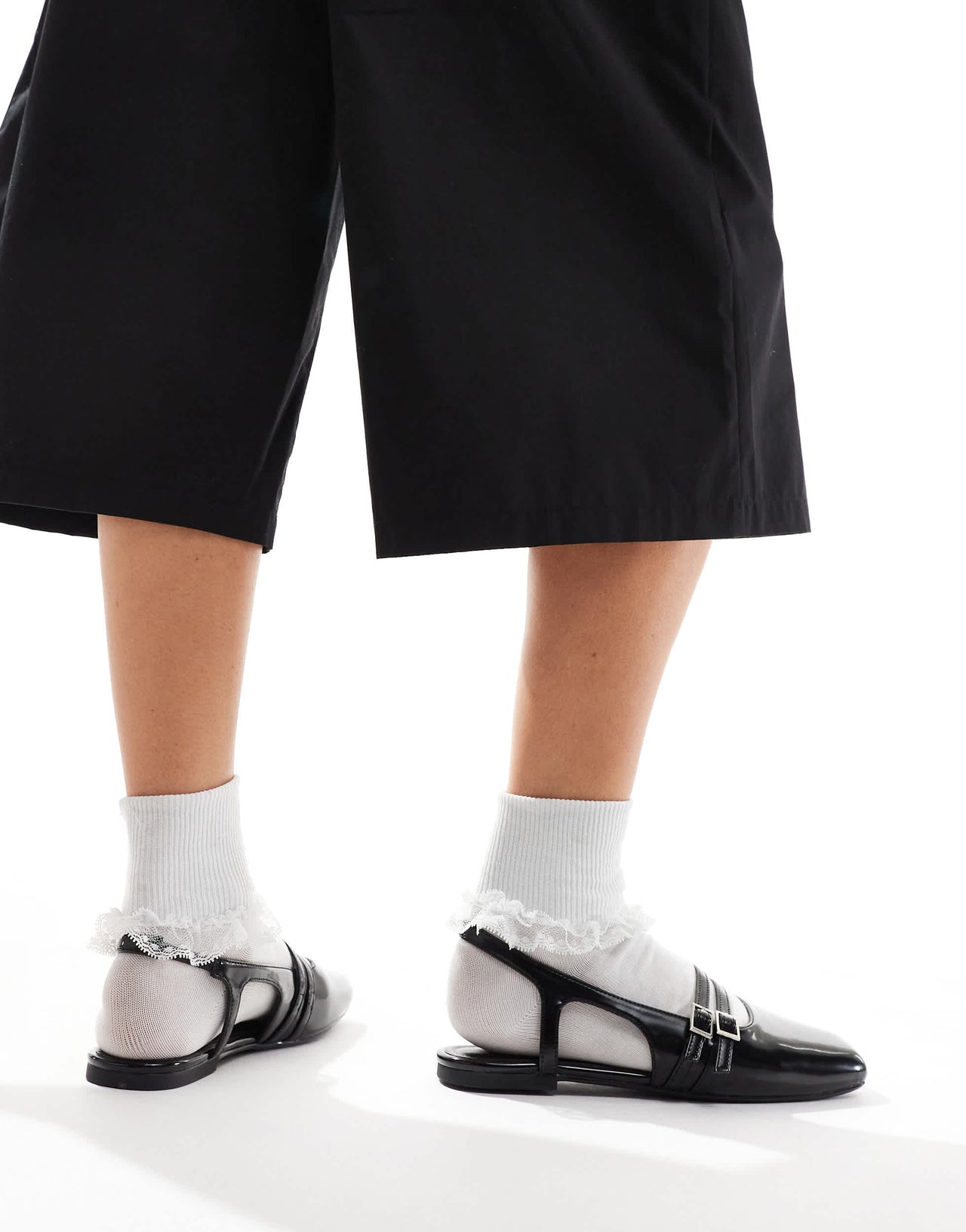 Cotton On ziggy slingback ballet pump in black