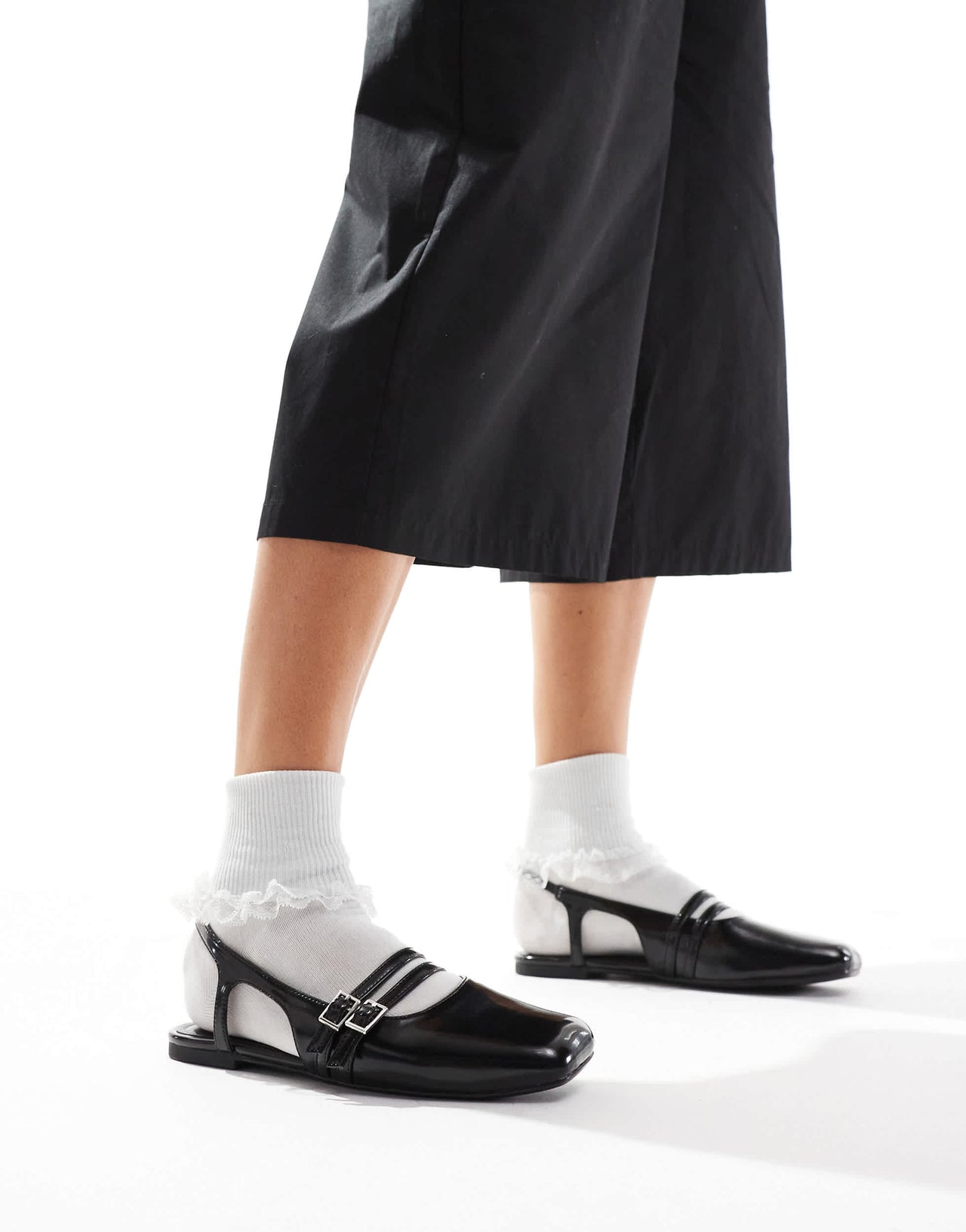 Cotton On ziggy slingback ballet pump in black