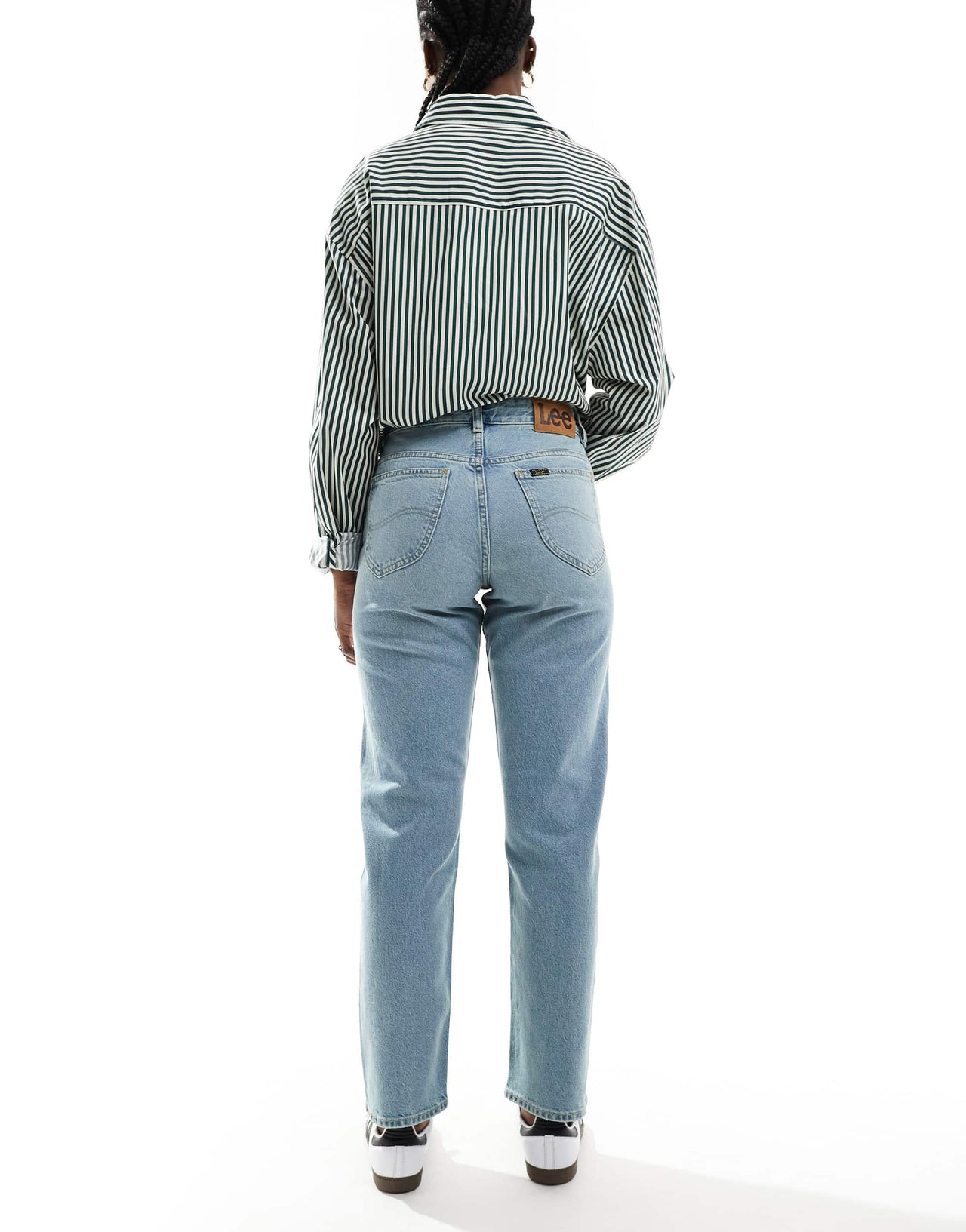 Lee Rider Classic relaxed straight fit jeans in light blue