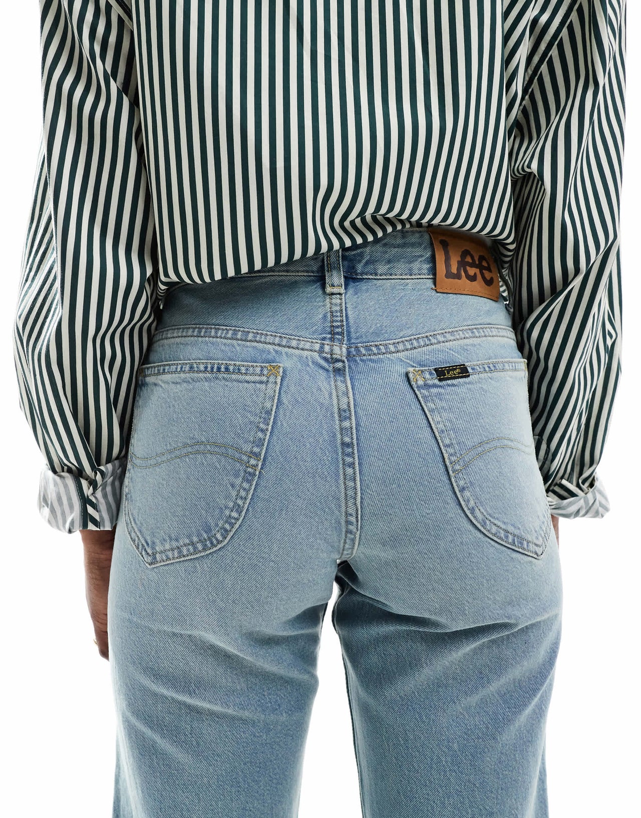 Lee Rider Classic relaxed straight fit jeans in light blue